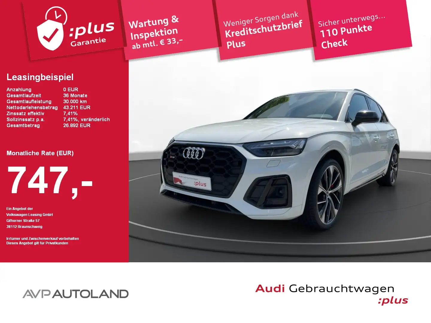 Audi SQ5 TDI quattro tiptr. | AHK | PANO | ACC | Blanc - 1