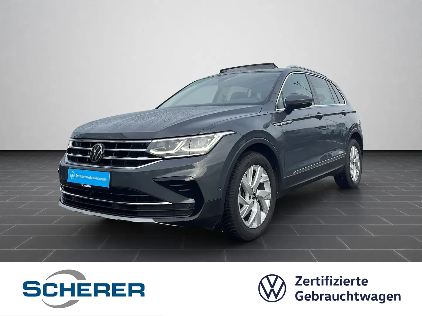 Volkswagen Tiguan Elegance 2.0 TDI DSG IQ.LIGHT PANO RFK Grau - 1