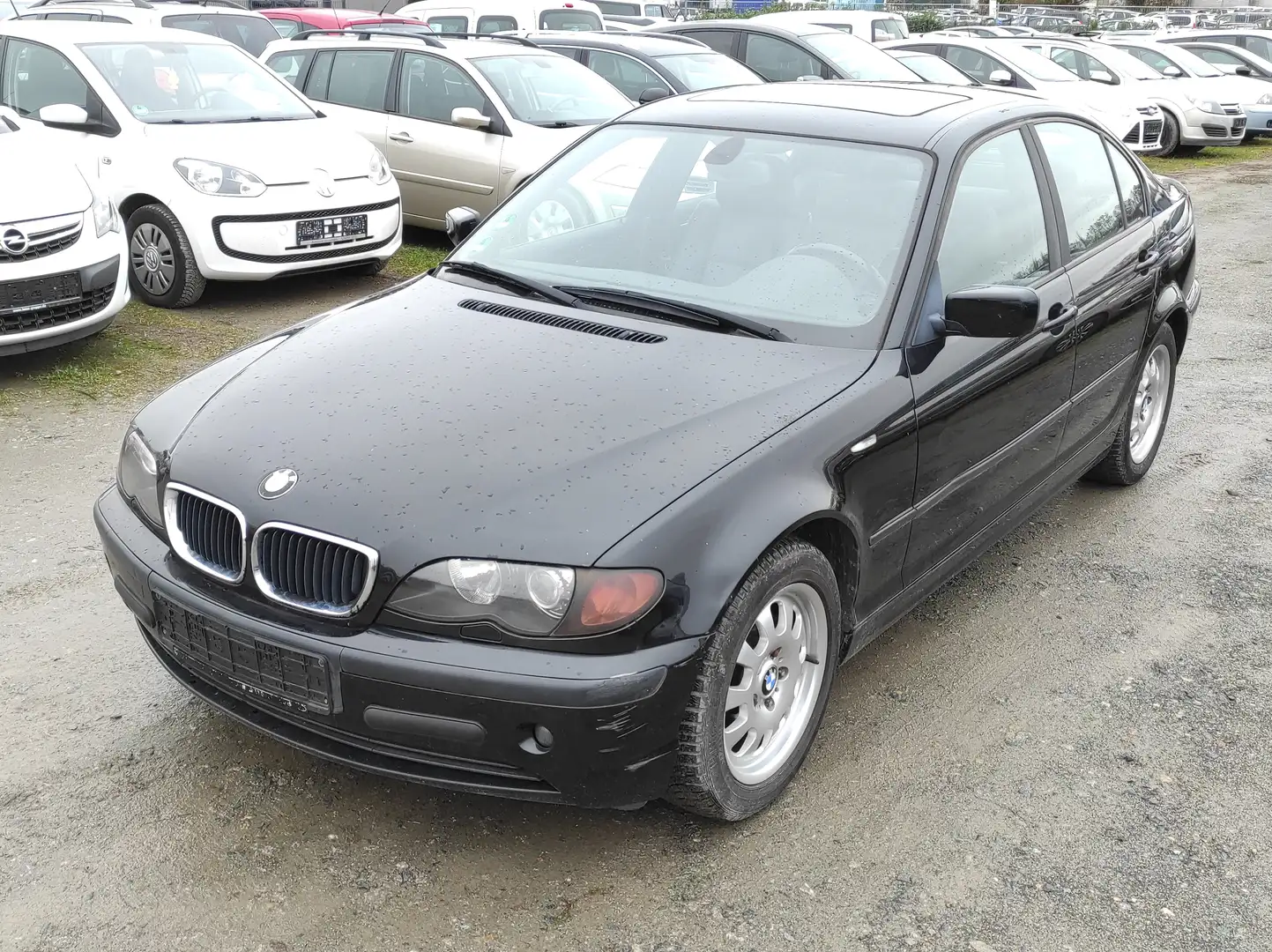 BMW 318 3er 318i AUTOMATIK VOLL-LEDER FAHRBEREIT ALUFELGEN Zwart - 1