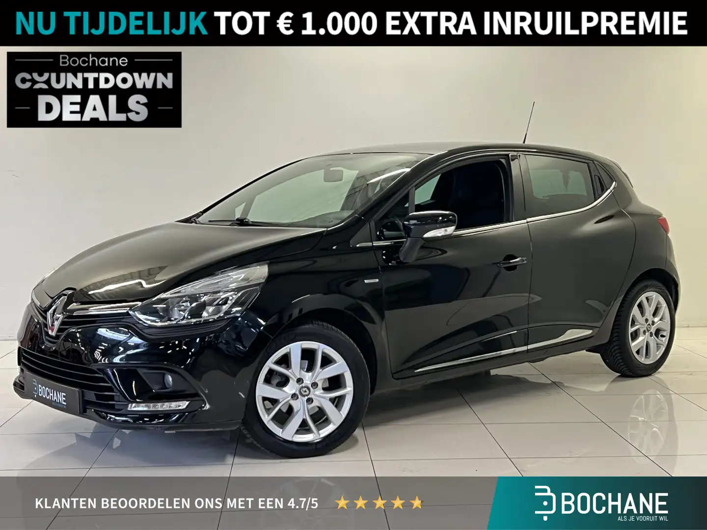 Renault Clio TCe 90 Limited | Airco | Navigatie | Cruise Contro Zwart - 1