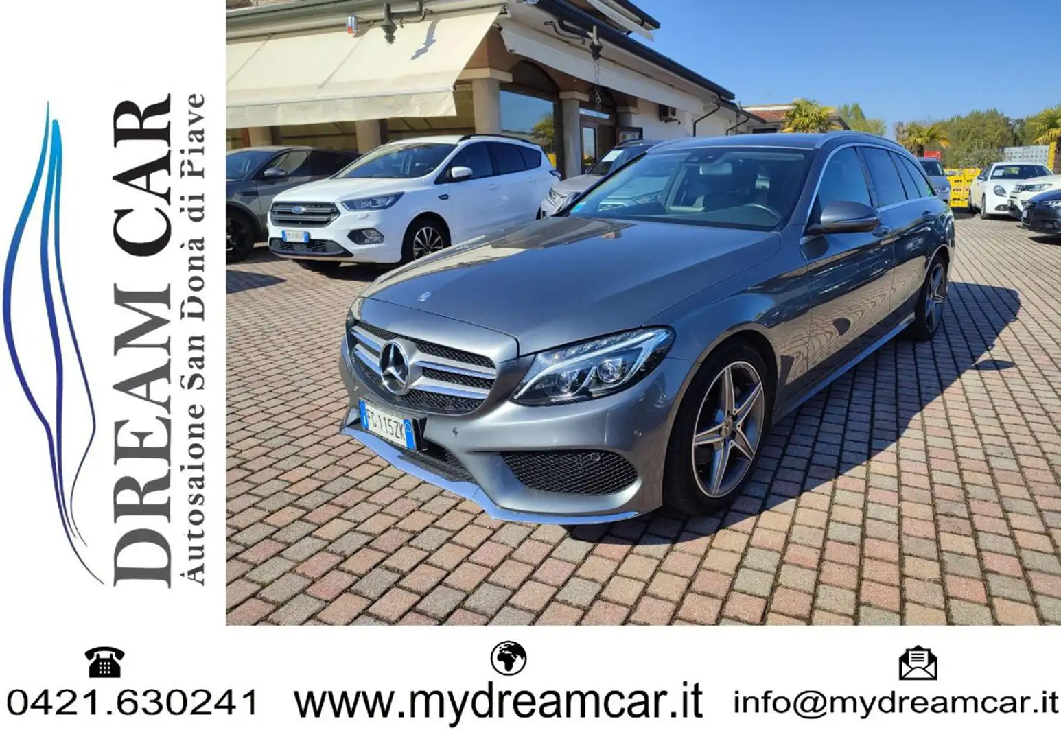 Mercedes-Benz C 220 d S.W. Auto AMG 170CV Grijs - 1
