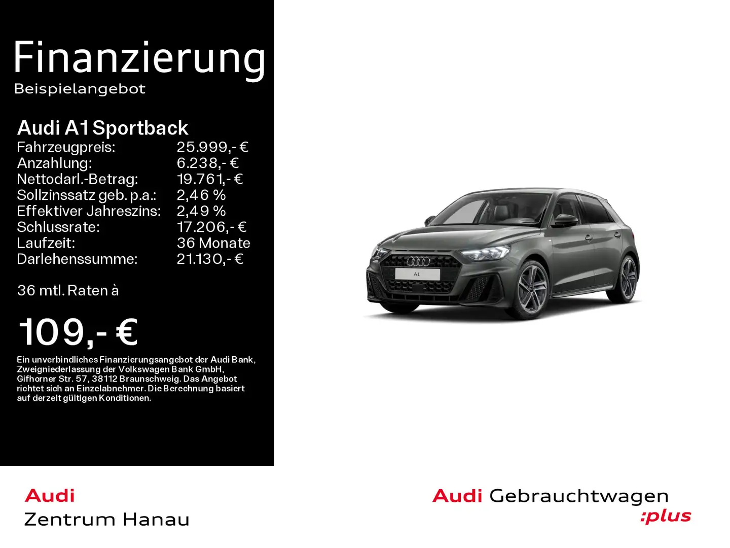 Audi A1 30 TFSI S-LINE*NAVI-PLUS*LED*OPTIK- Schwarz - 1