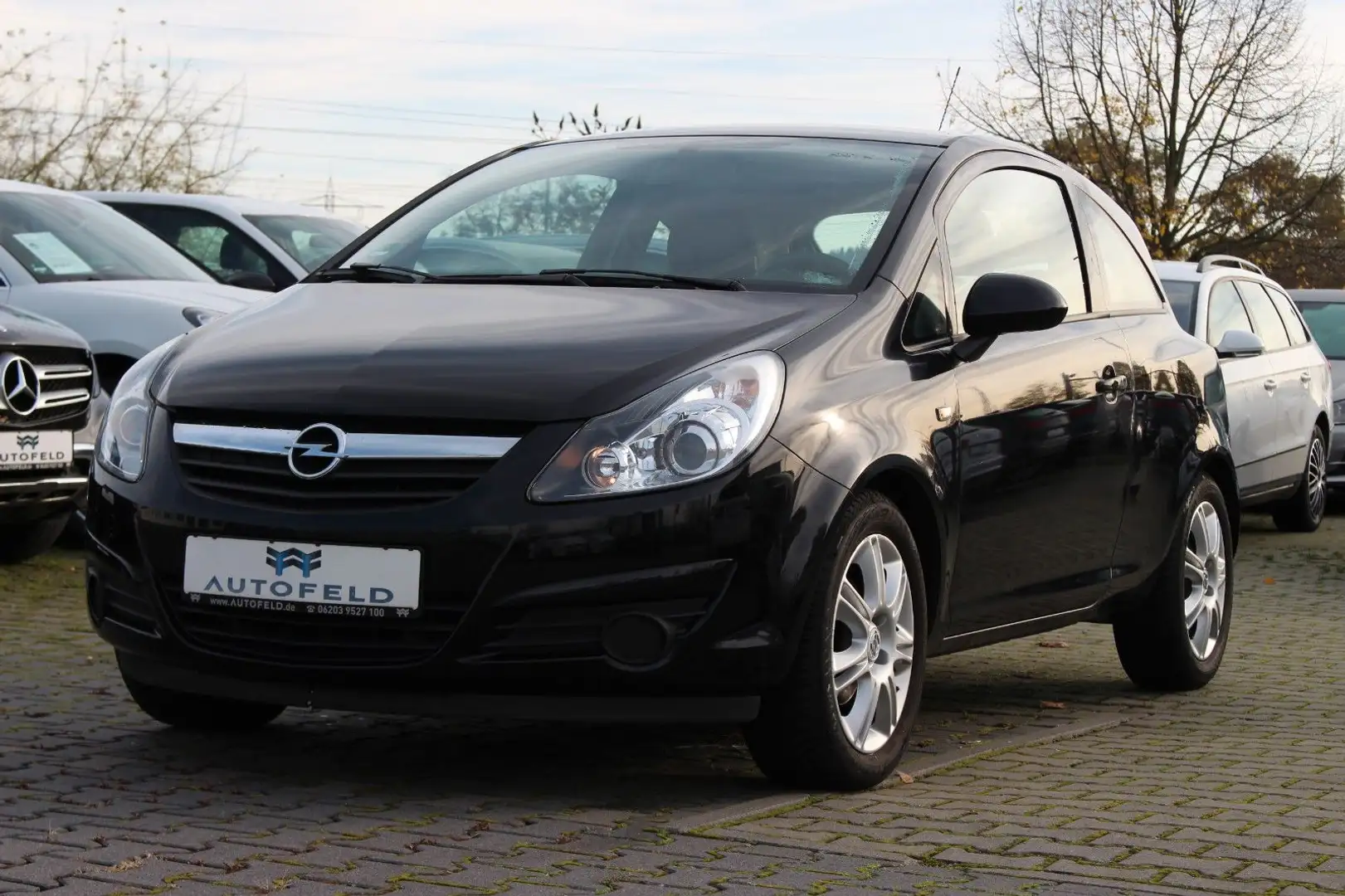 Opel Corsa 1.0/SHEFT/KLIMA/TEMP/ORIG KM Schwarz - 1