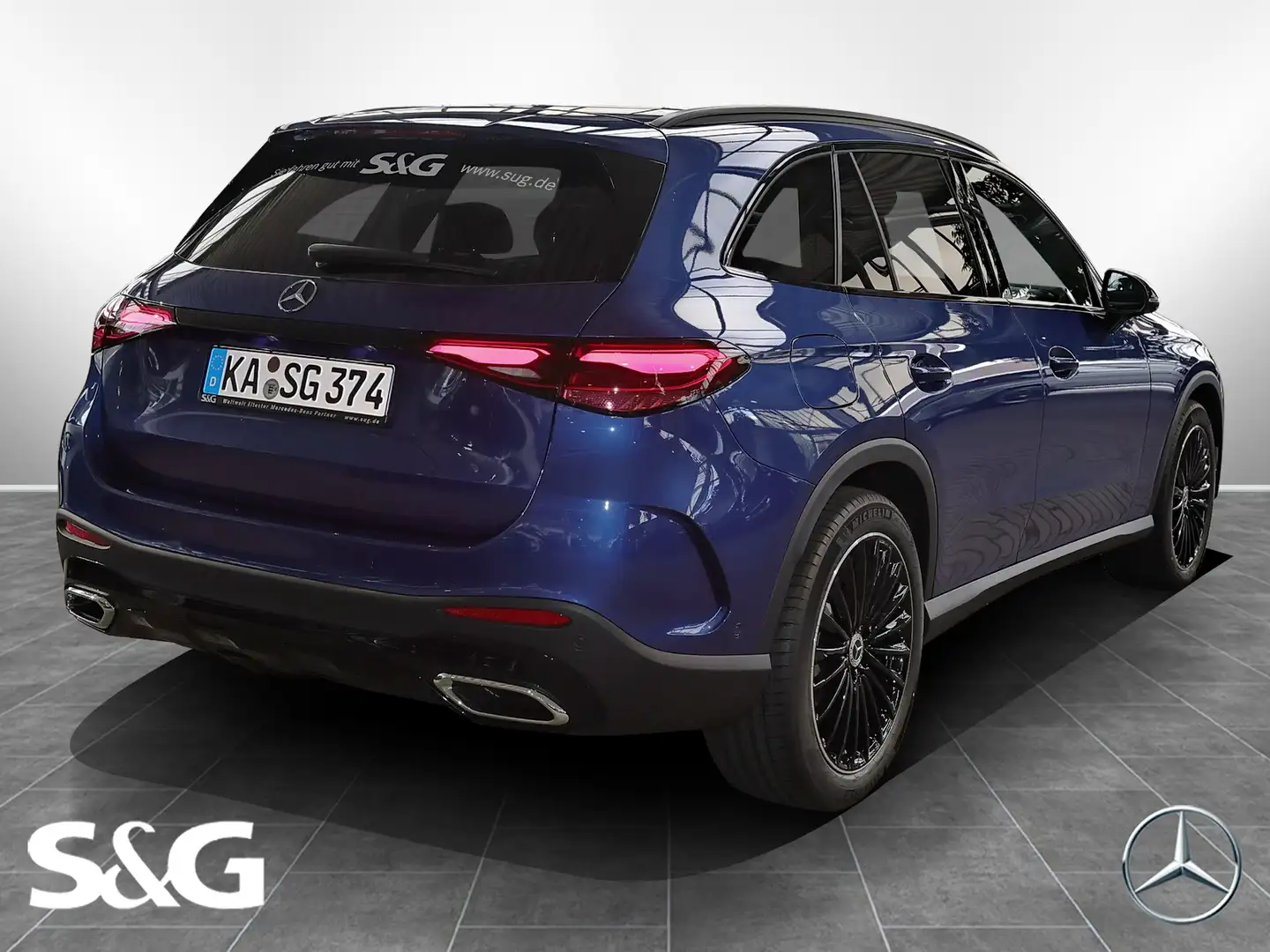 Mercedes-Benz GLC 450 d 4M AMG Distr+360°+DIG-LED+Pano+AHK+HuD Blau - 2