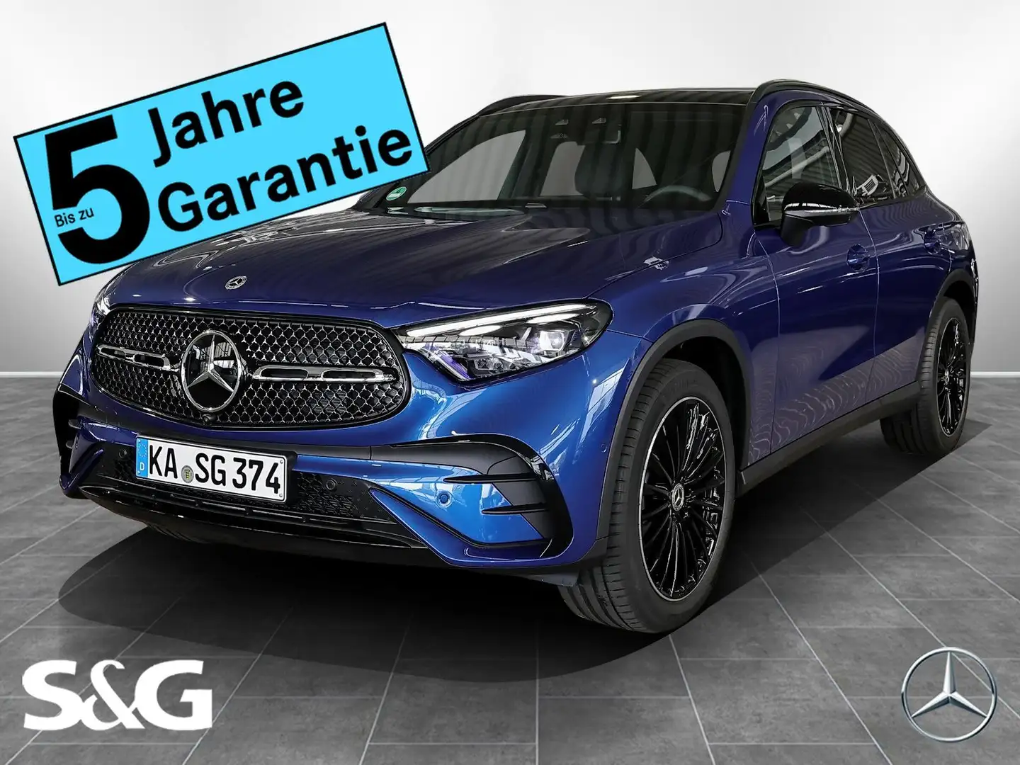 Mercedes-Benz GLC 450 d 4M AMG Distr+360°+DIG-LED+Pano+AHK+HuD Blau - 1