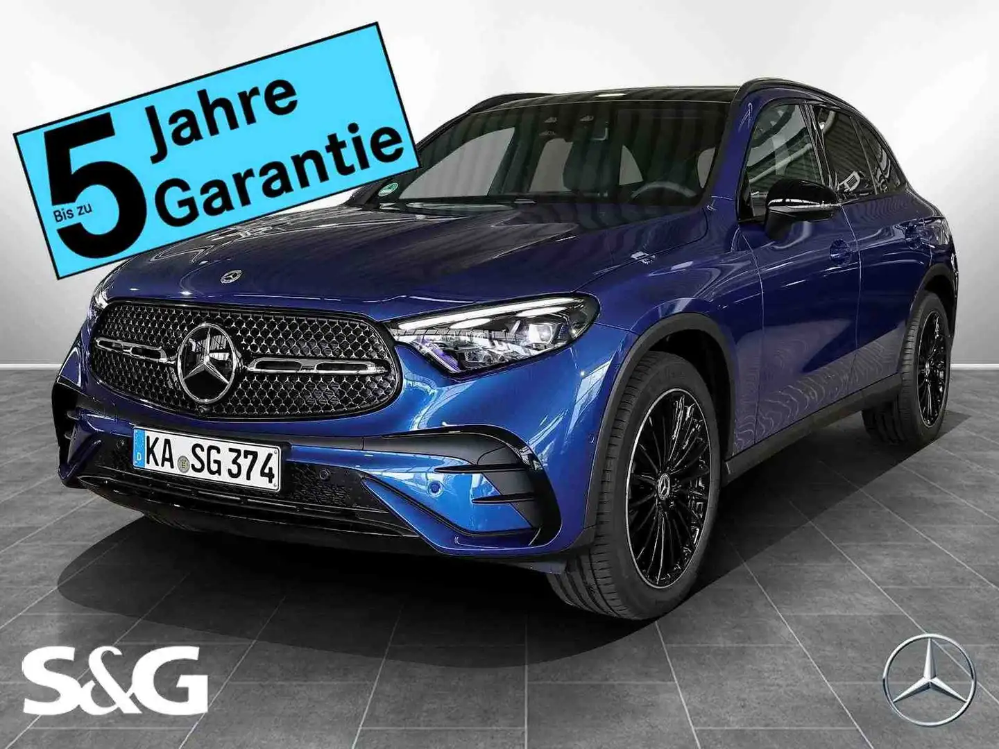 Mercedes-Benz GLC 450 d 4M AMG Distr+360°+DIG-LED+Pano+AHK+HuD Bleu - 1