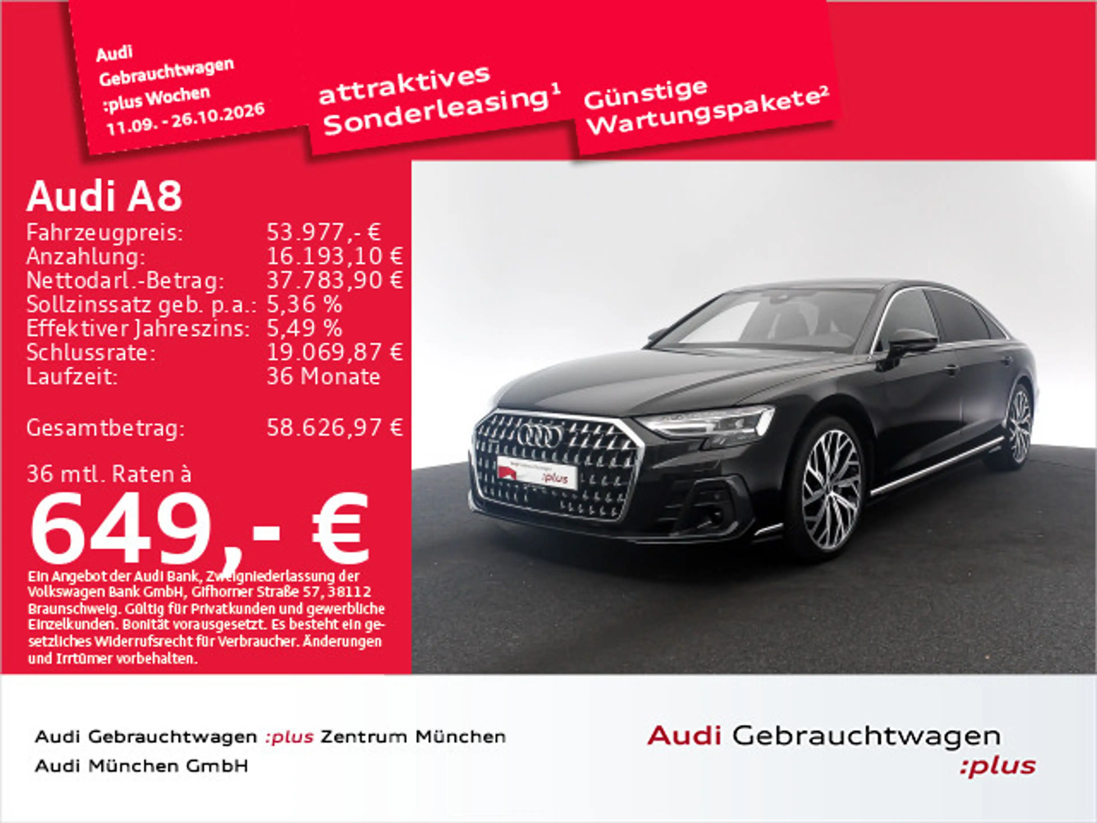Audi A8 Lang 55 TFSI qu. Pano/StdHzg/DigiMatrix