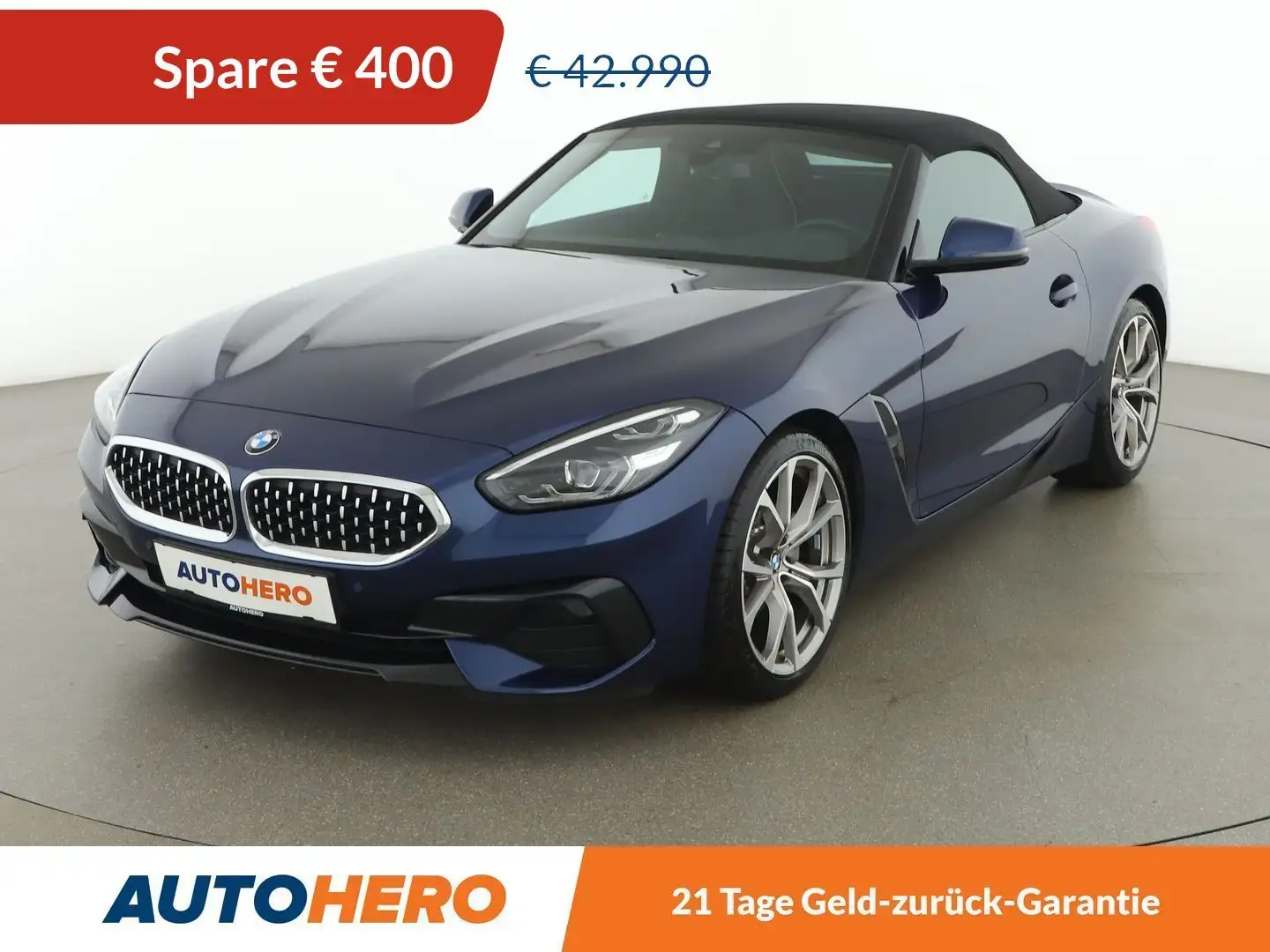 BMW Z4 sDrive 20i Sport Line Aut. *LED*TEMPO*NAVI*SPUR* Bleu - 1