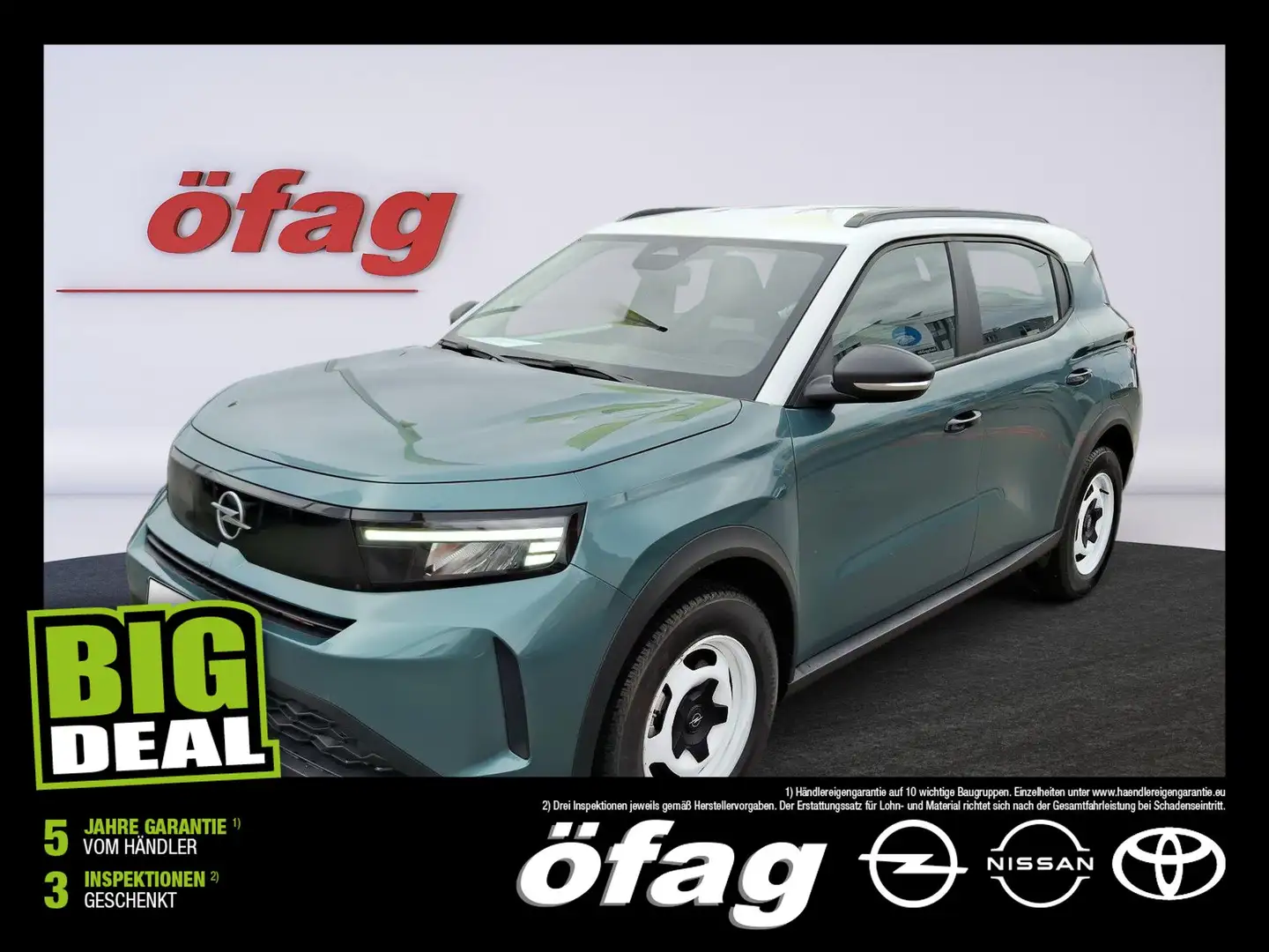 Opel Frontera 1.2 DI MHEV Edition Aut. Grün - 1