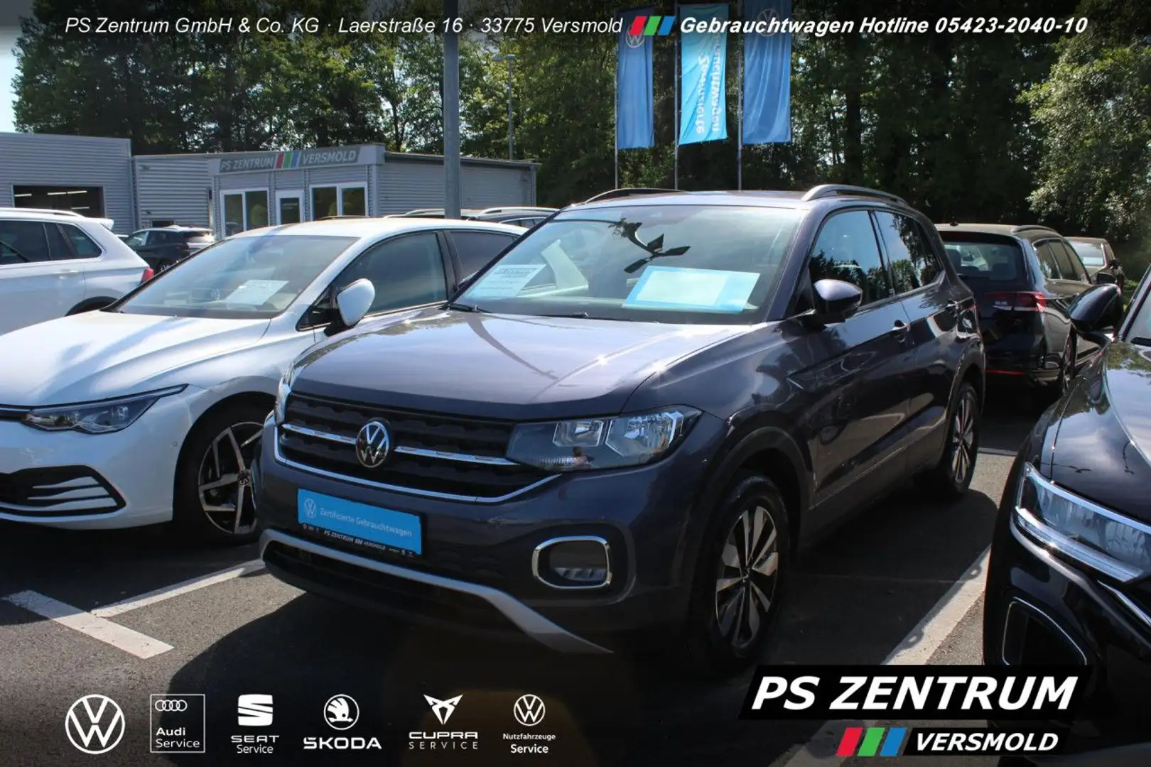 Volkswagen T-Cross 1.0 TSI Move NAVI ACC RFK 5.J.Garan. Klima Grau - 2