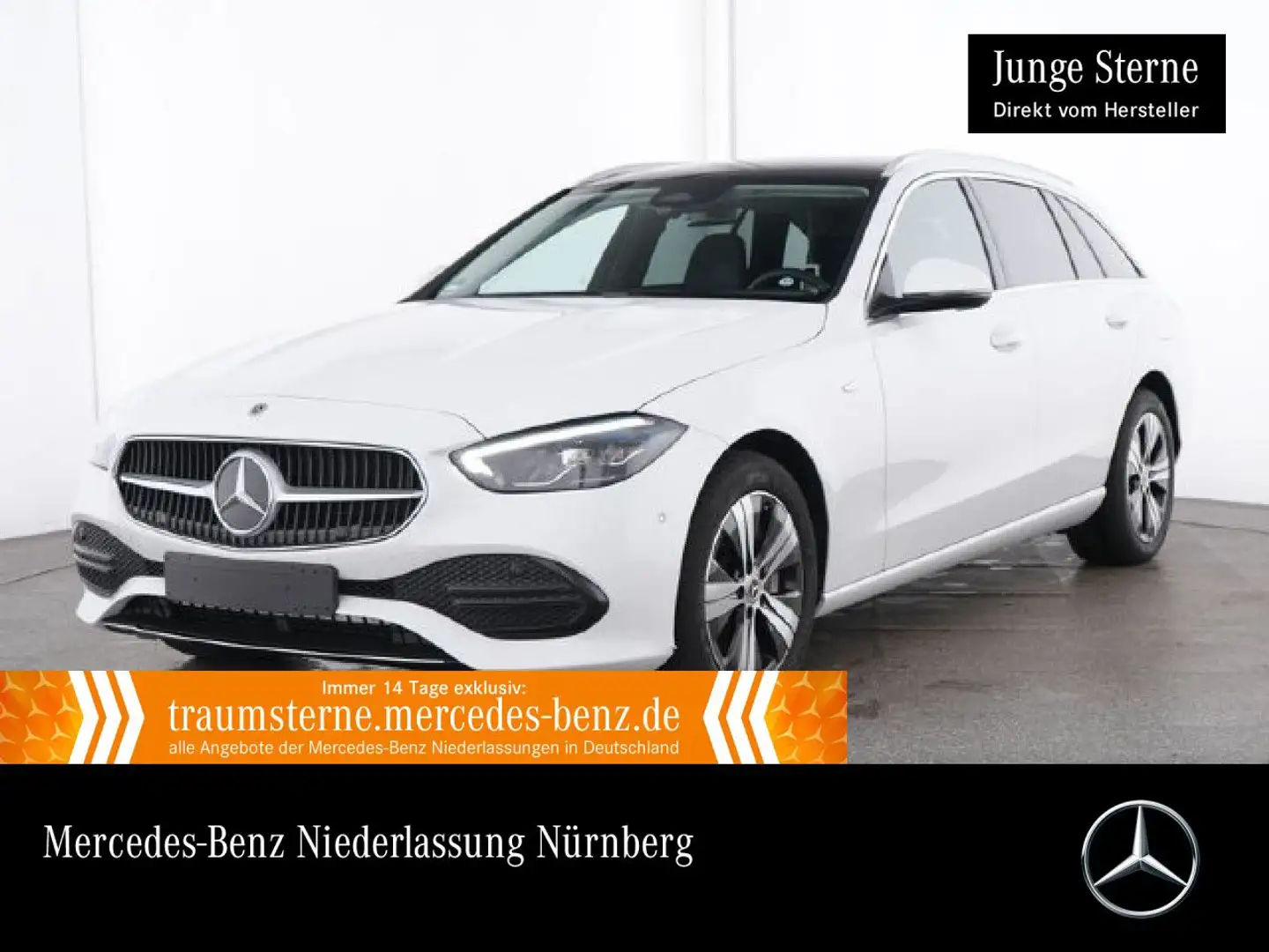 Mercedes-Benz C 300 de T 4M AVANTG+PANO+LED+KAMERA+TOTW+KEYLESS Weiß - 1