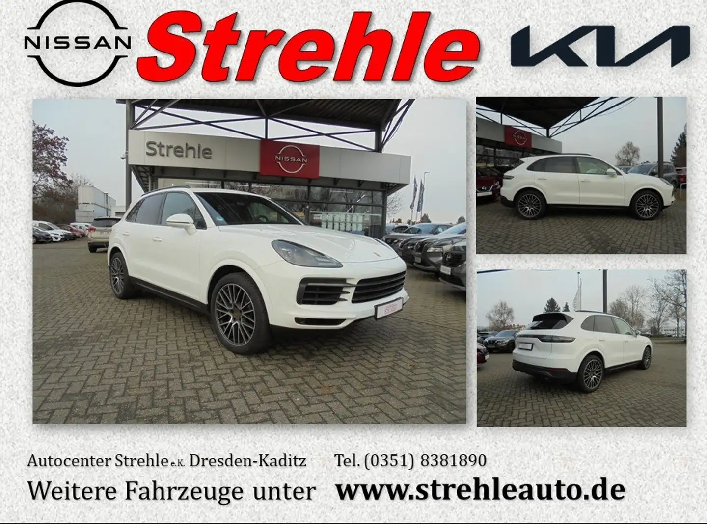 Porsche Cayenne 3.0 TipTronic AWD Pano Bose inkl. Winterräder Weiß - 1