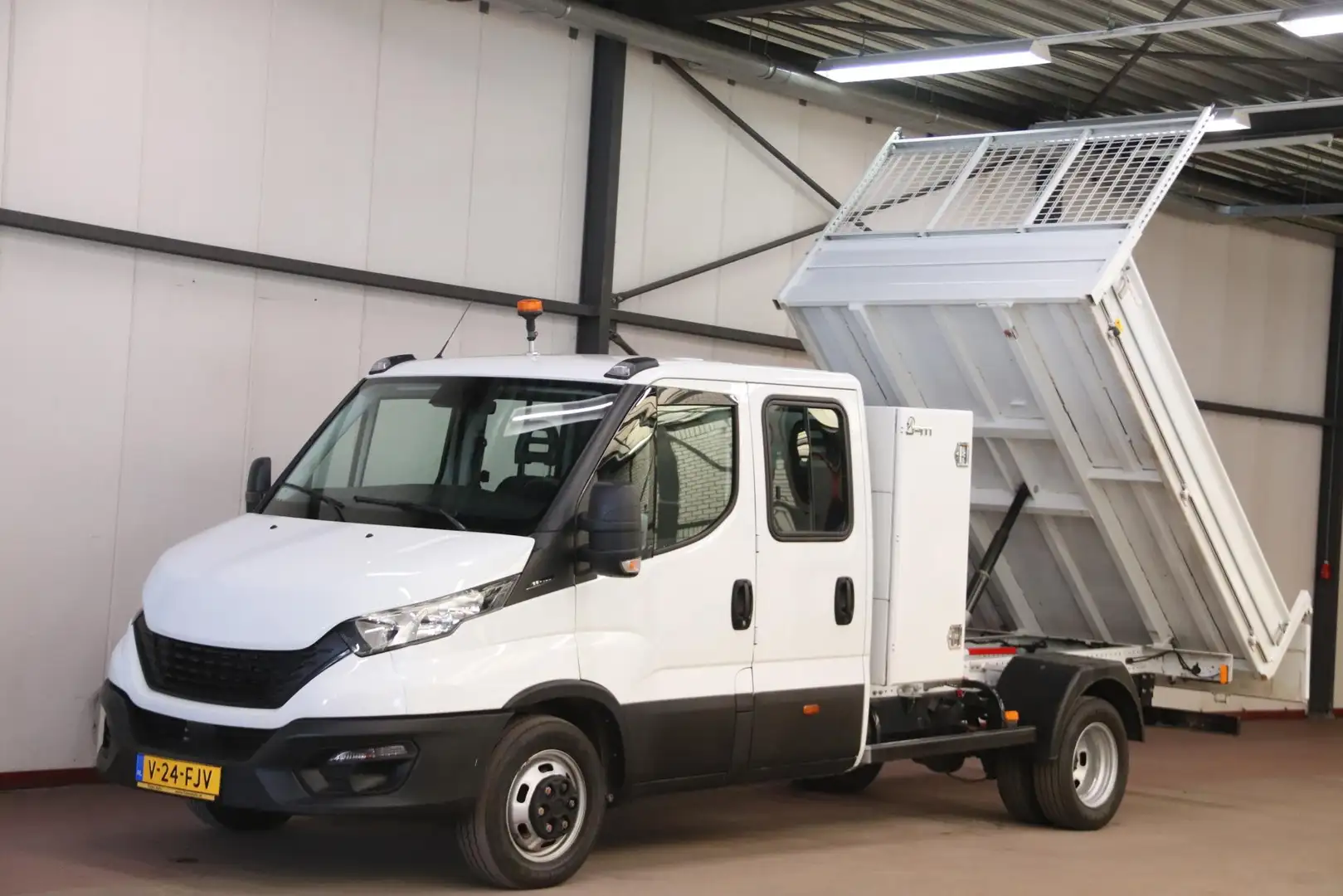 Iveco Daily 35C14H KIPPER DUBBEL CABINE EURO 6 Wit - 1