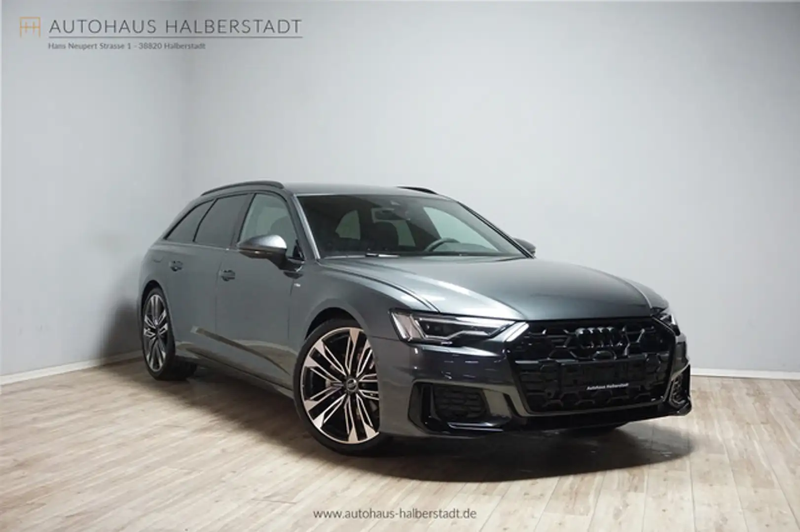 Audi A6 Avant 40 TDI quattro S-line-Black/B.u.O./AHK Grau - 1