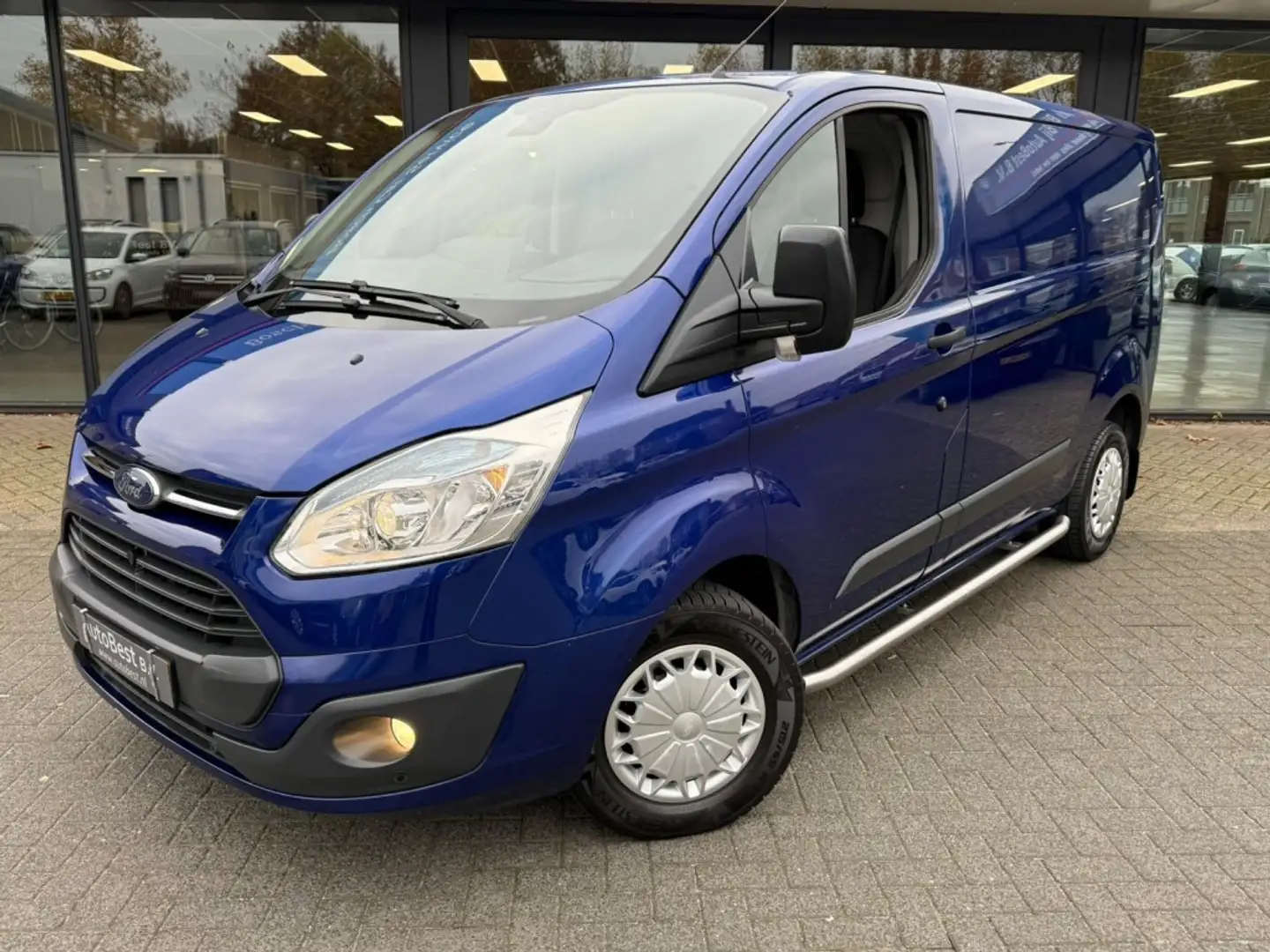 Ford Transit Custom ''Nette bus'' Airco + elektr. pak. Trekhaak PDC Blauw - 1