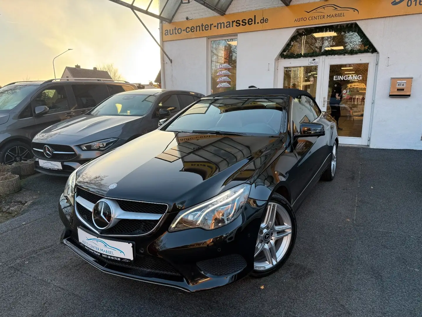 Mercedes-Benz E 350 d Cabrio SPORT/LED/AHK/360°/TOTWINKEL/ACC Schwarz - 1