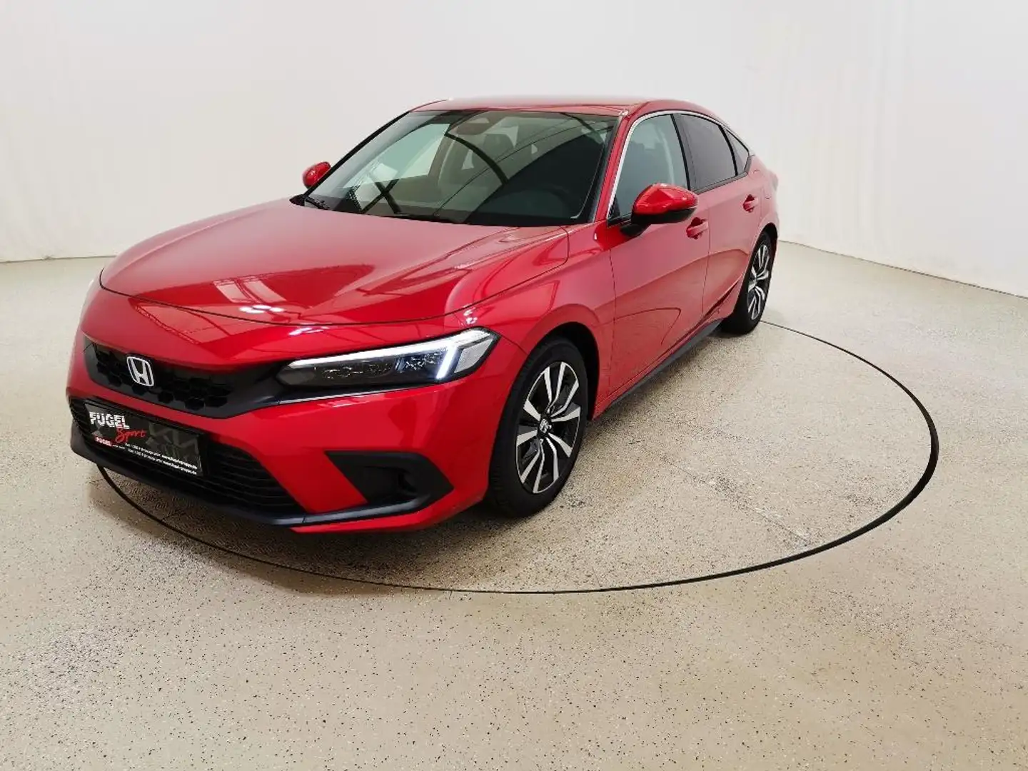 Honda Civic 2.0 i-MMD e:HEV Elegance LED|NAVI|ACC Red - 2