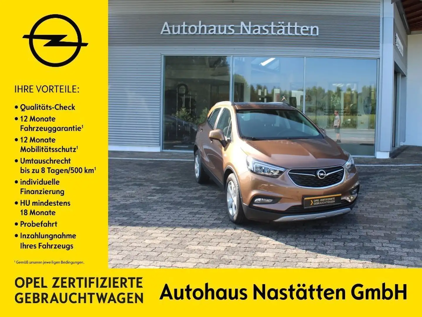 Opel Mokka X 1.4 Automatik Edition Brun - 1