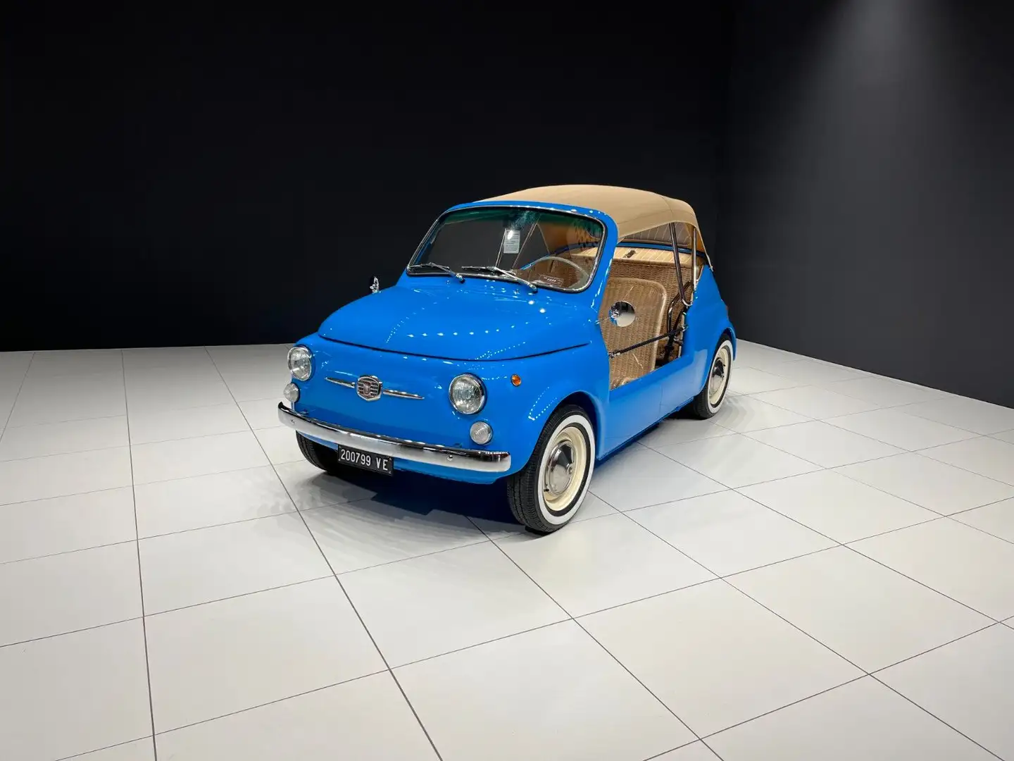 Fiat 500 Nuova 500 JOLLY GHIA *Spiaggina*Vollrestauration Bleu - 1