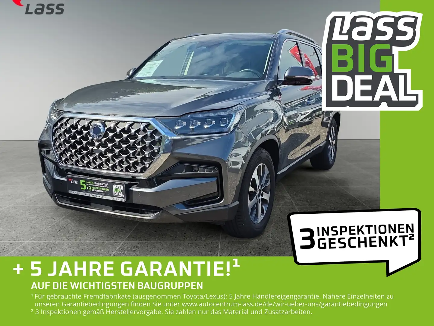 SsangYong Rexton Quartz AWD 7-Sitzer, 3,5 t Anhängelast Grijs - 1