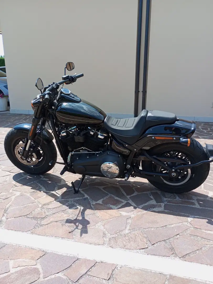 Harley-Davidson Fat Bob antifurto Nero - 1