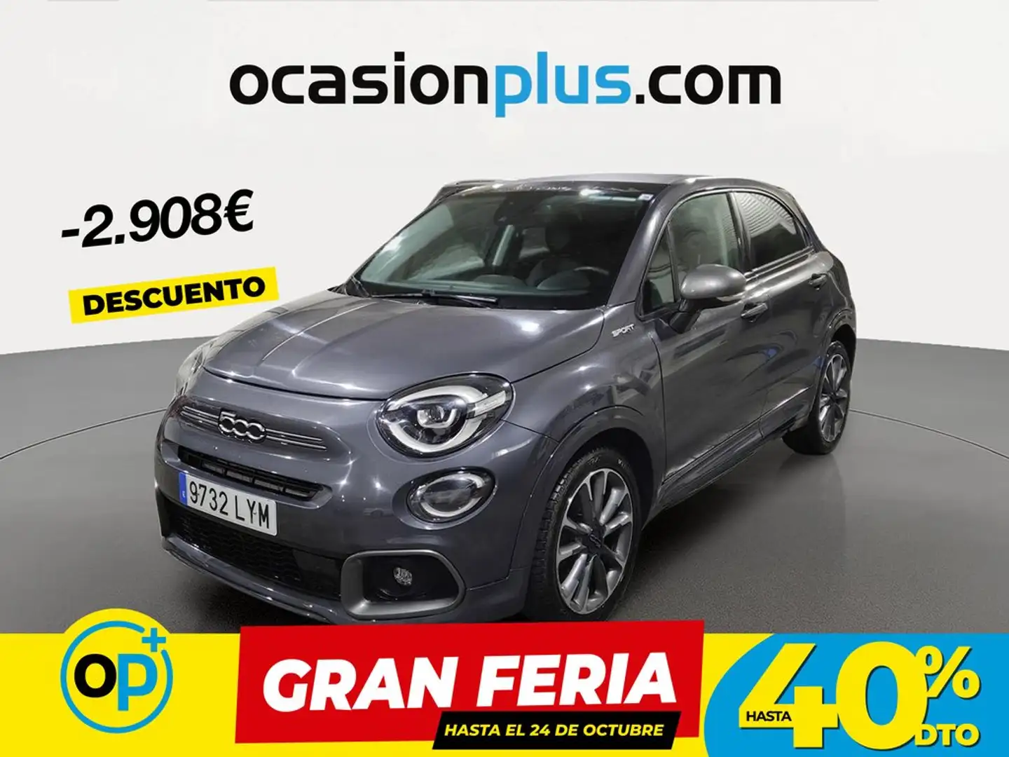 Fiat 500X 1.5 Hybrid Sport DDCT 97KW Gris - 1
