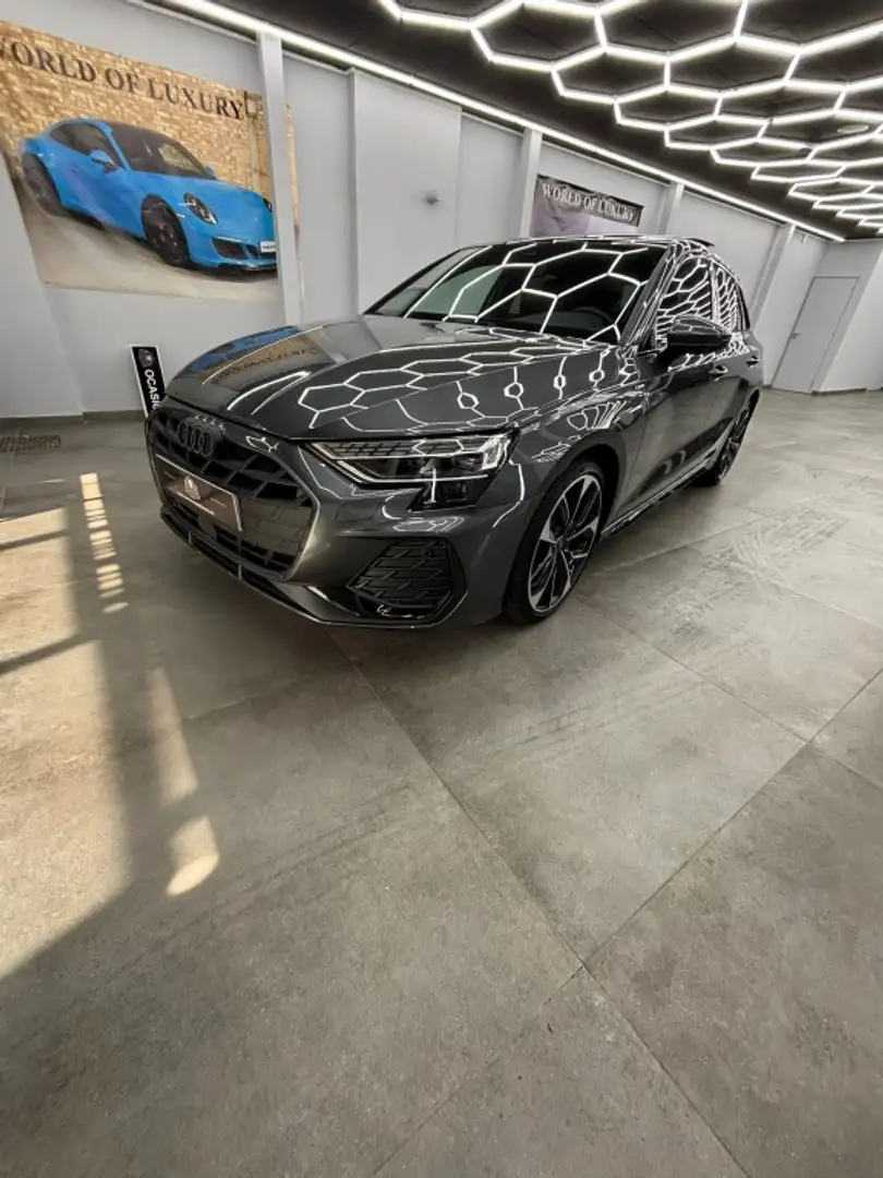 Audi A3 Sportback TDI S line S tronic 110kW Gris - 1