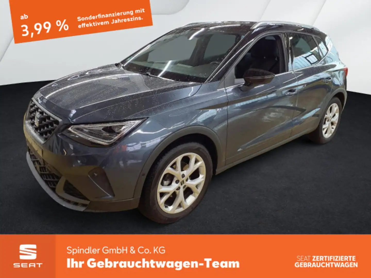SEAT Arona FR 1.5 TSI DSG / AHK, LED, ACC, Navi, RFK Gris - 1
