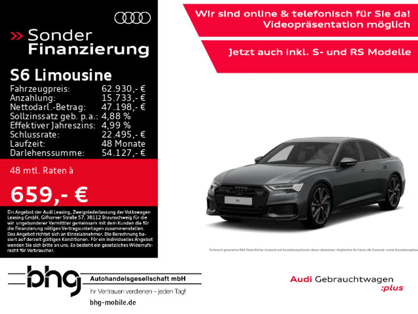 Audi S6 TDI quattro AHK Standhzg Luftfeder Beige - 1