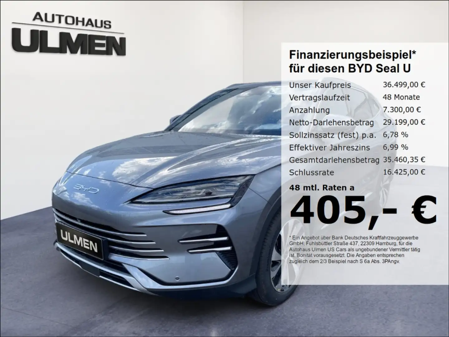 BYD Seal U DM-i Comfort Leder Pano 360°Cam Voll Grigio - 1