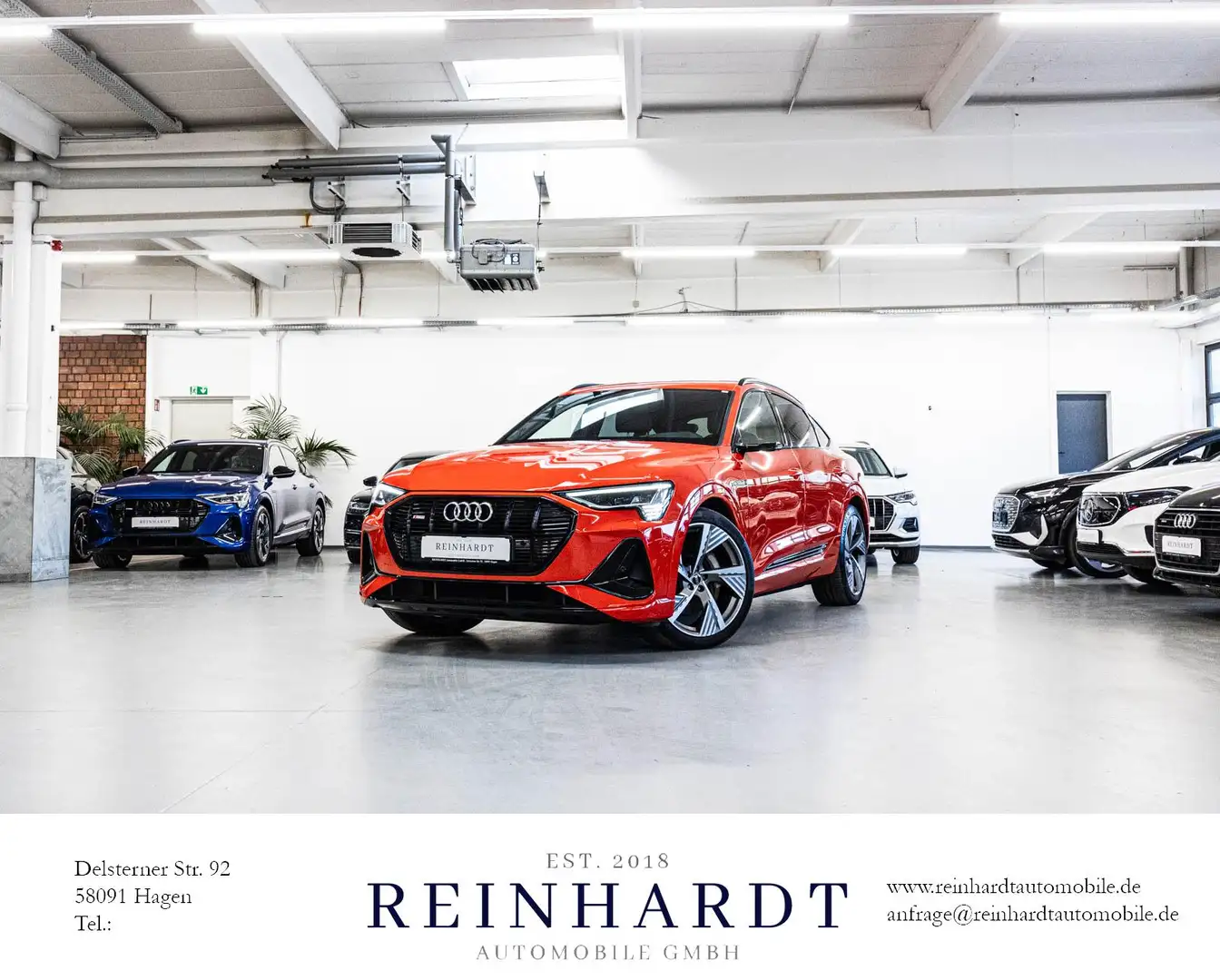 Audi e-tron SPORTBACK 55 S LINE/MTRX/ACC/HuD/PANO/KAM crvena - 1