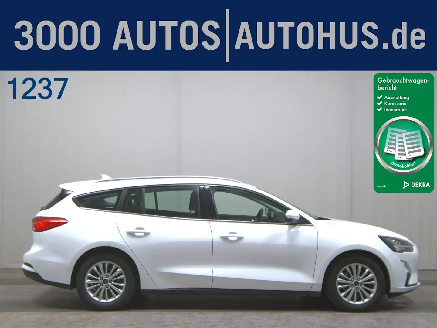 Ford Focus Turnier 1.5 EcoBlue Titanium Navi LED AUT Weiß - 1