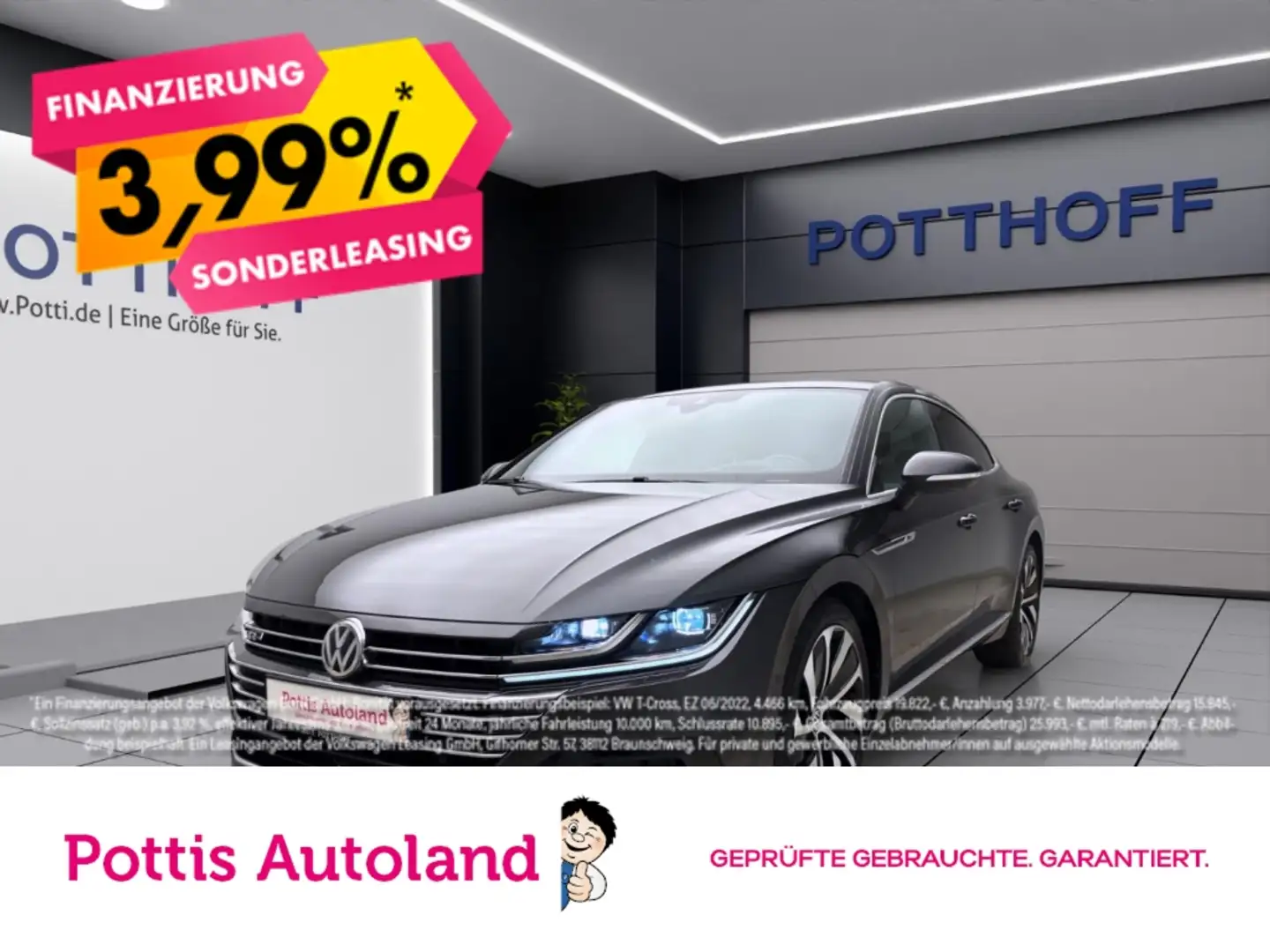Volkswagen Arteon 2.0 TDI DSG 4M R-LINE STDHZG LEDER LM19 AHK Gris - 1