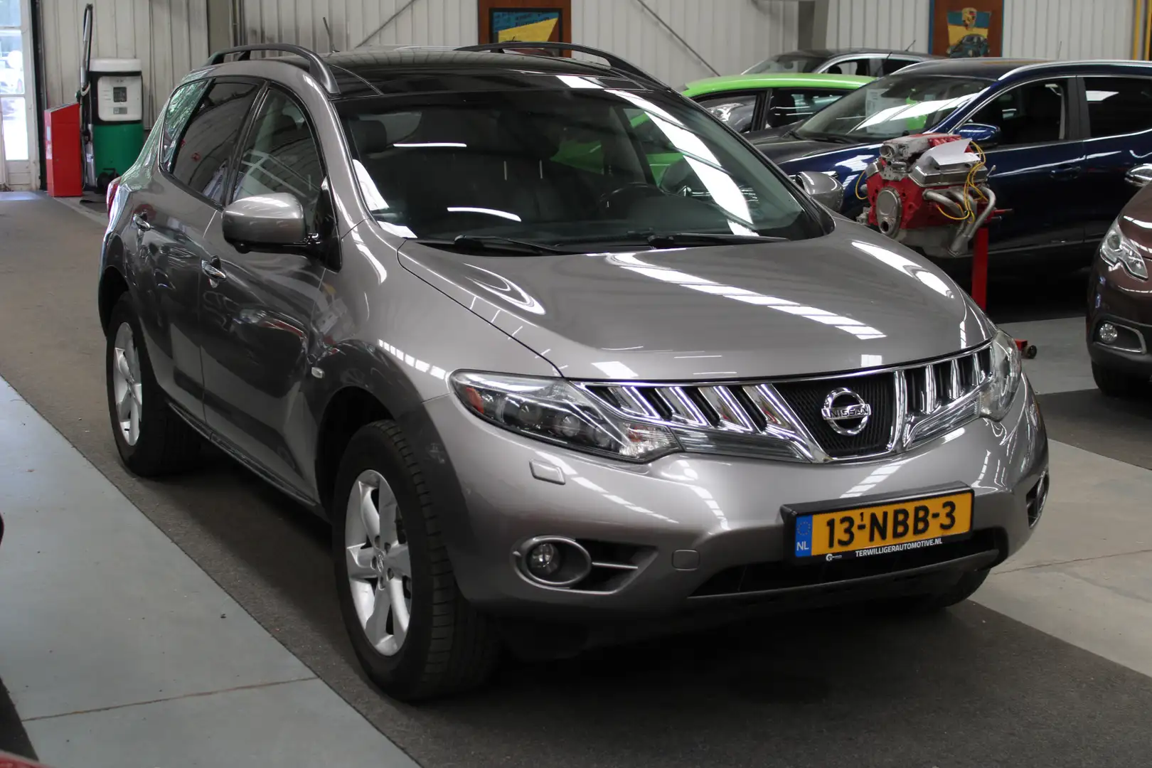 Nissan Murano 3.5 V6 Panoramadak, Airco, Cruise control, Lederen Grijs - 2