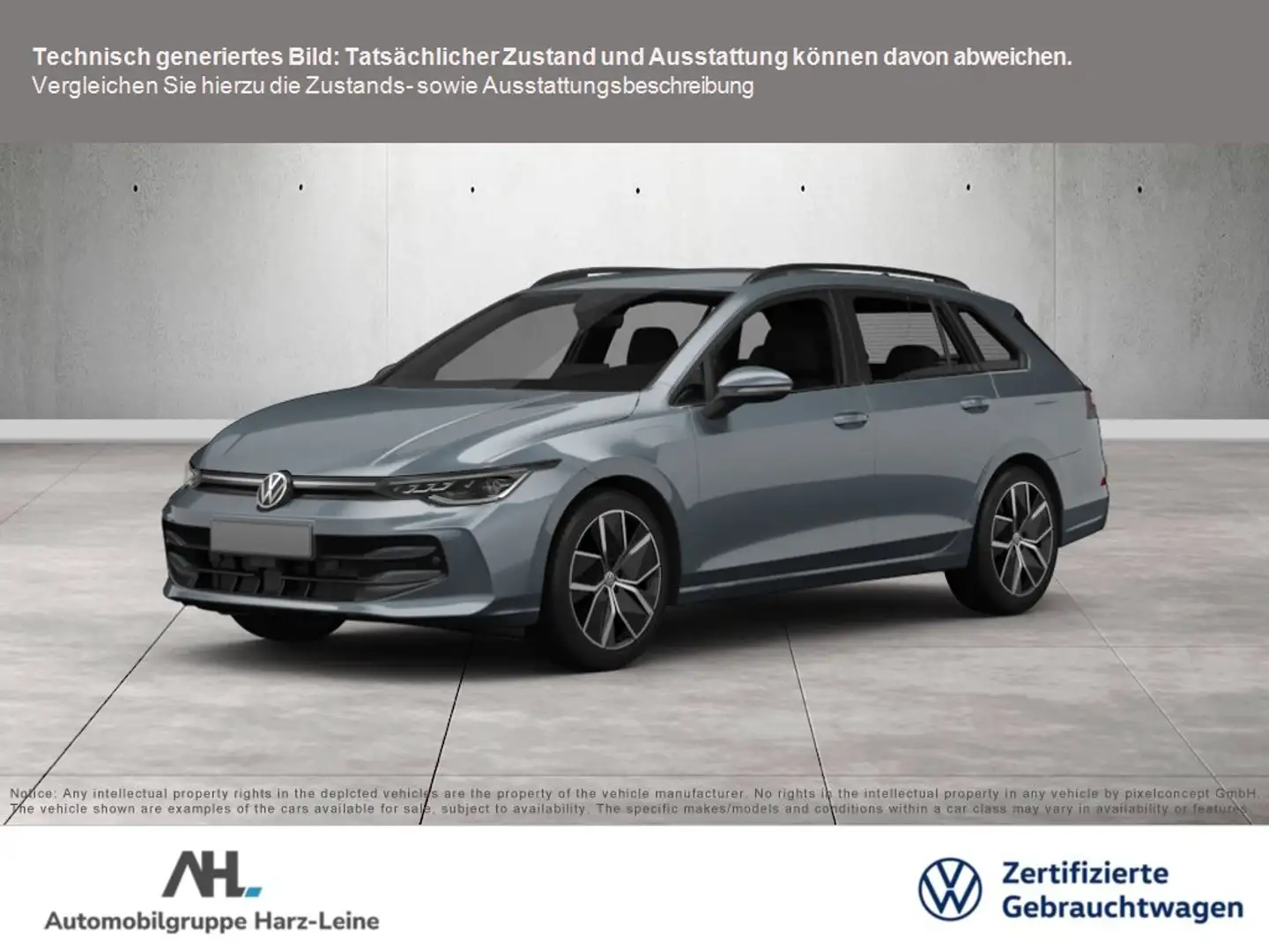 Volkswagen Golf Variant VIII 2.0 TDI GOAL DSG Matrix AHK Navi ACC AreaView Grau - 1