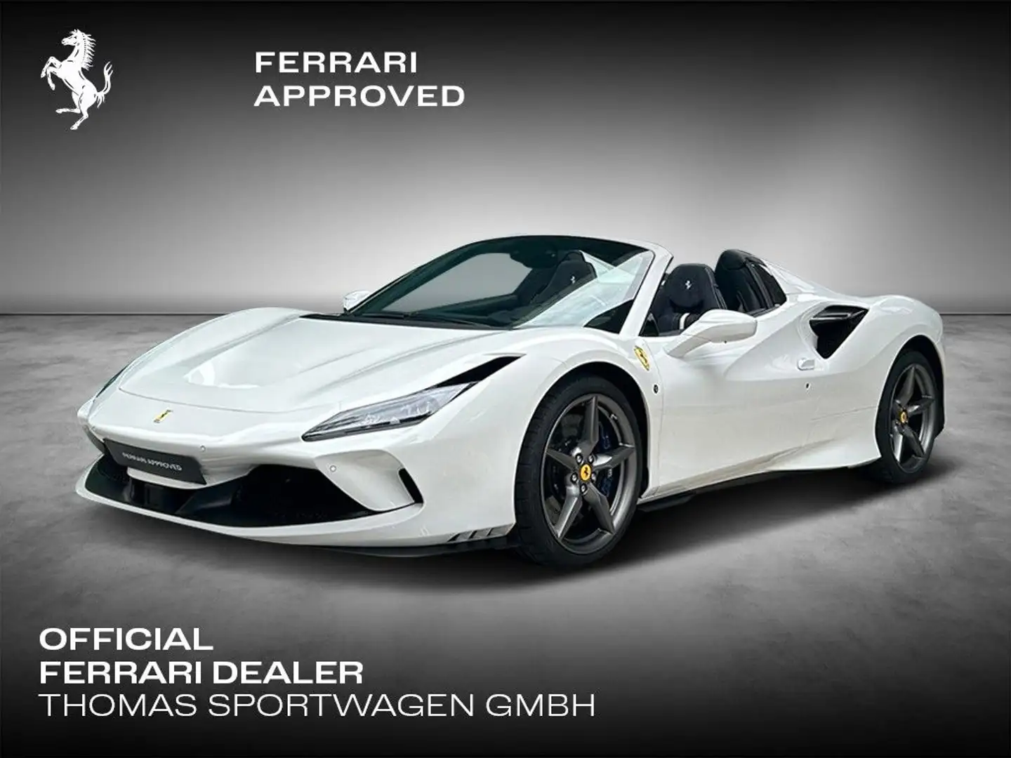 Ferrari F8 Spider Lift  / Racing Seat / Voll-Alcantara Weiß - 1