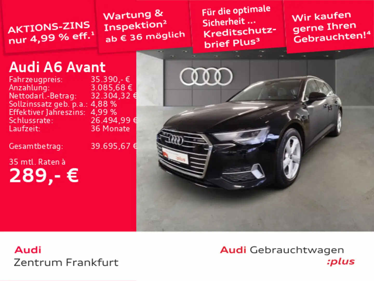 Audi A6 45 TFSI S tronic sport LED ACC DAB Schwarz - 1