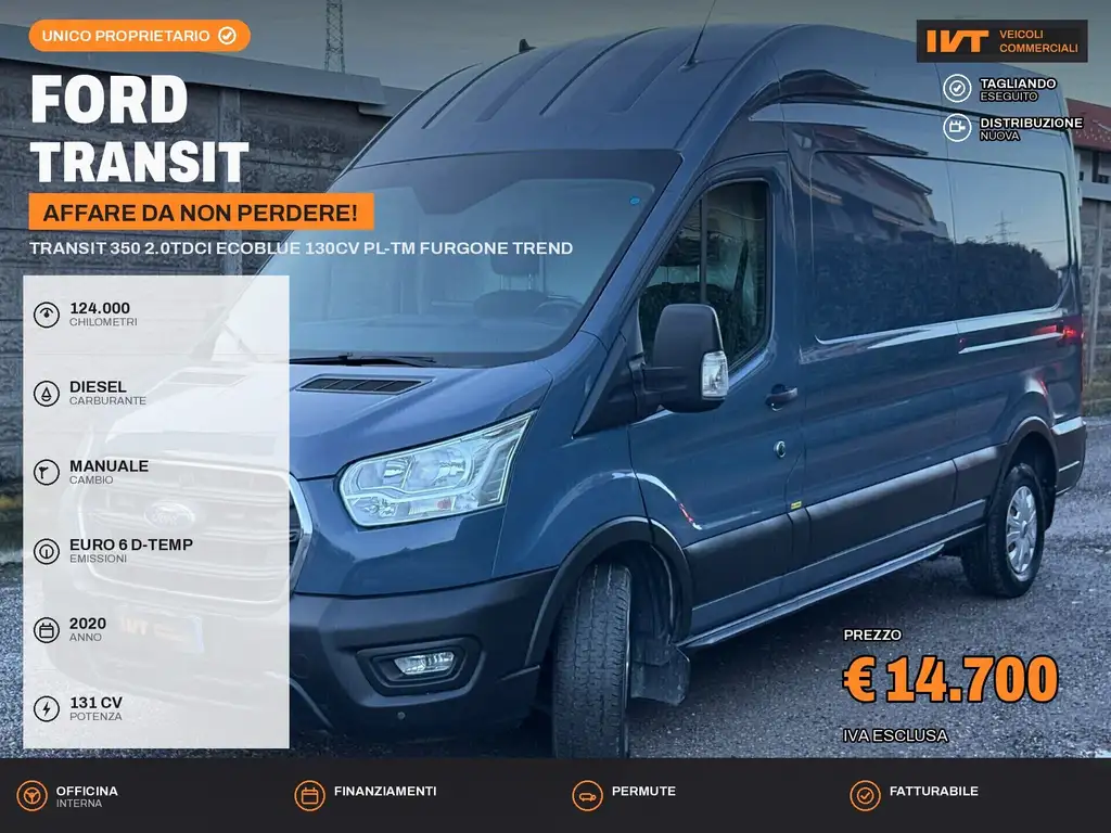 Ford Transit 2020 из Европы — купить под ключ