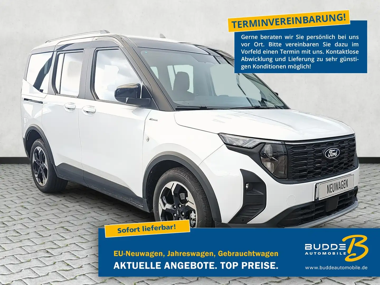 Ford Tourneo Courier 1.0 EB Active Navi Kamera BLIS Weiß - 1