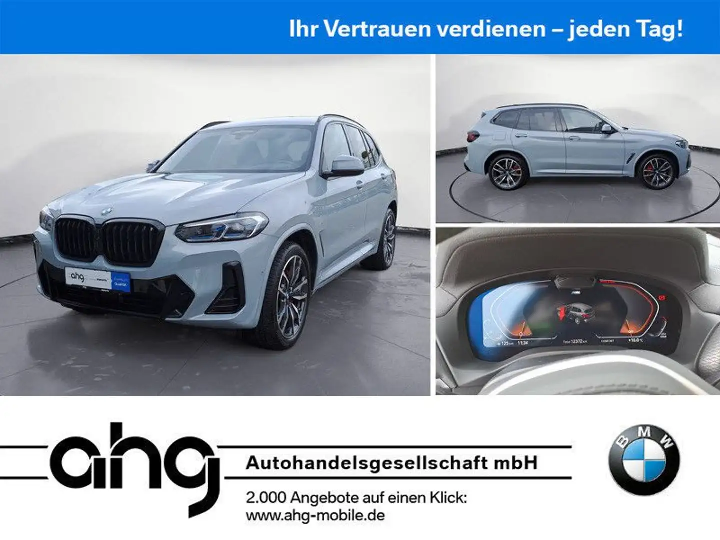 BMW X3 xDrive30i AT M Sportpaket Innovationsp. EDC Grau - 1