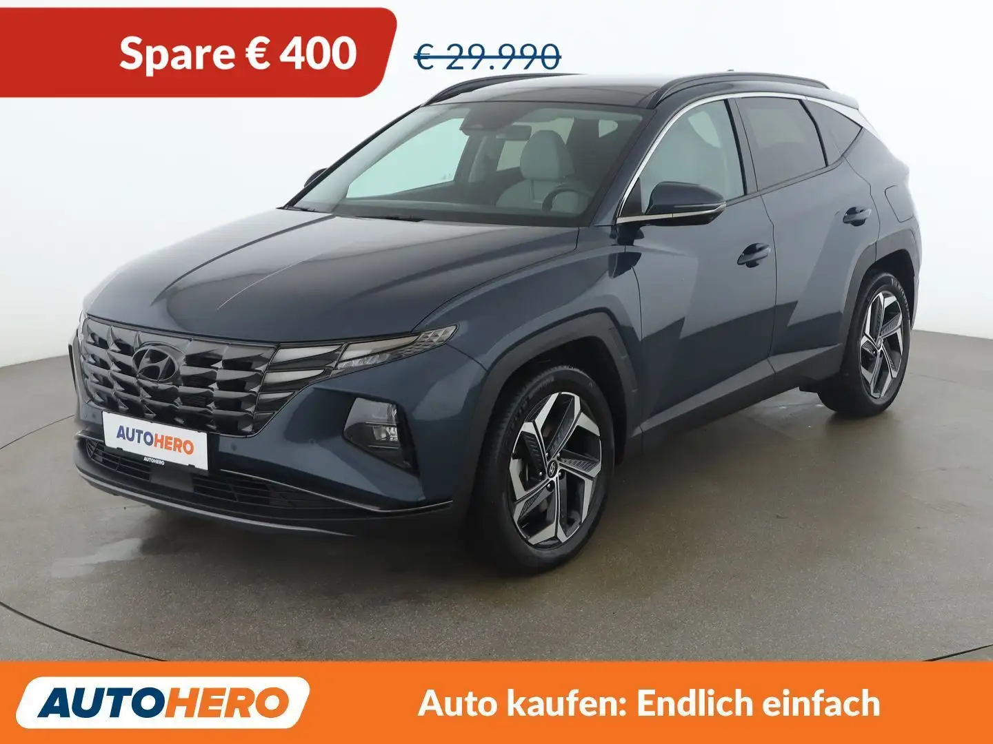 Hyundai TUCSON 1.6 T-GDI Hybrid Prestige 4WD Blau - 1