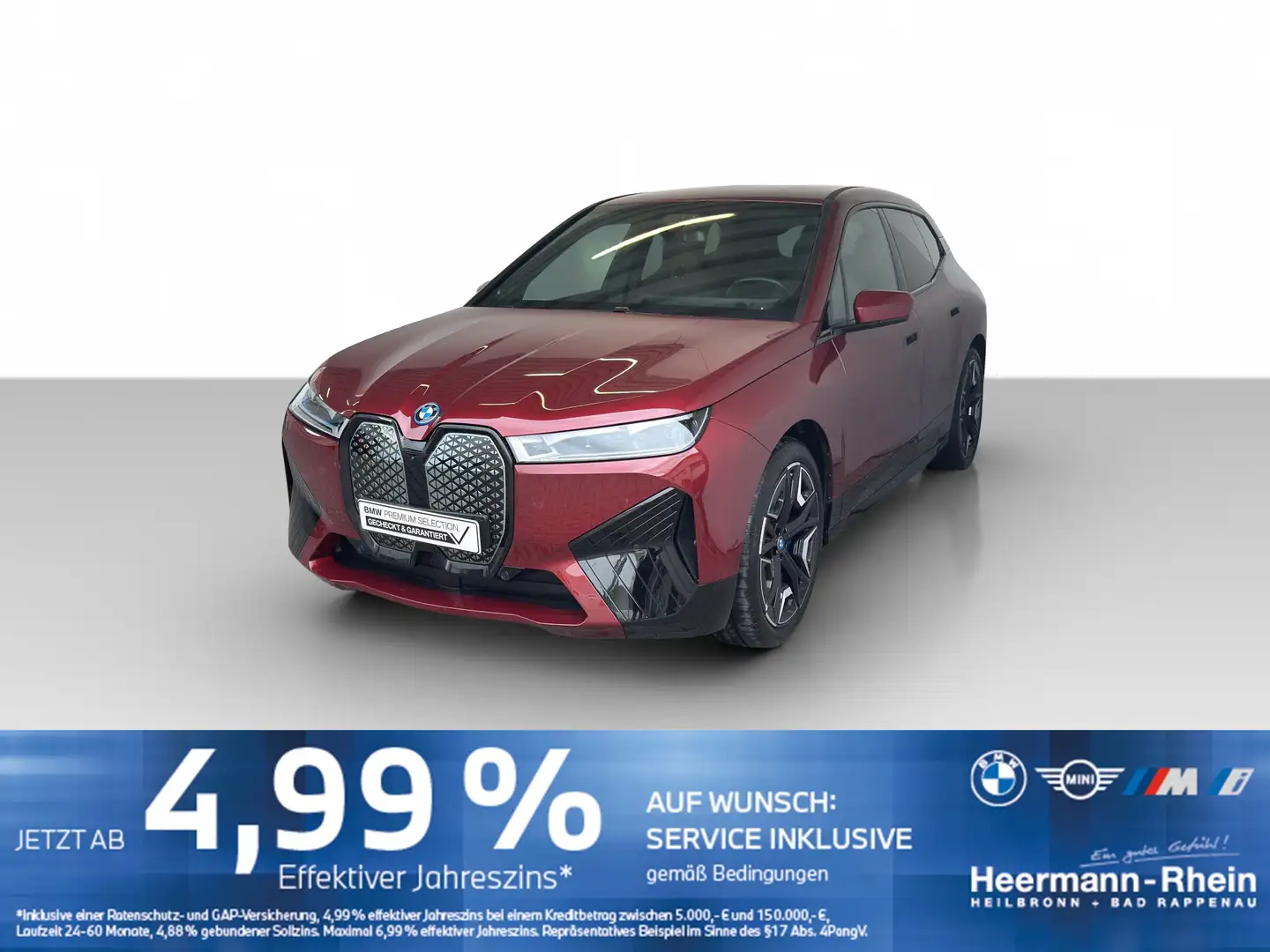 BMW iX xDrive40 Sportpaket LiveCock.Laserl.AHK.SoftC Rot - 2