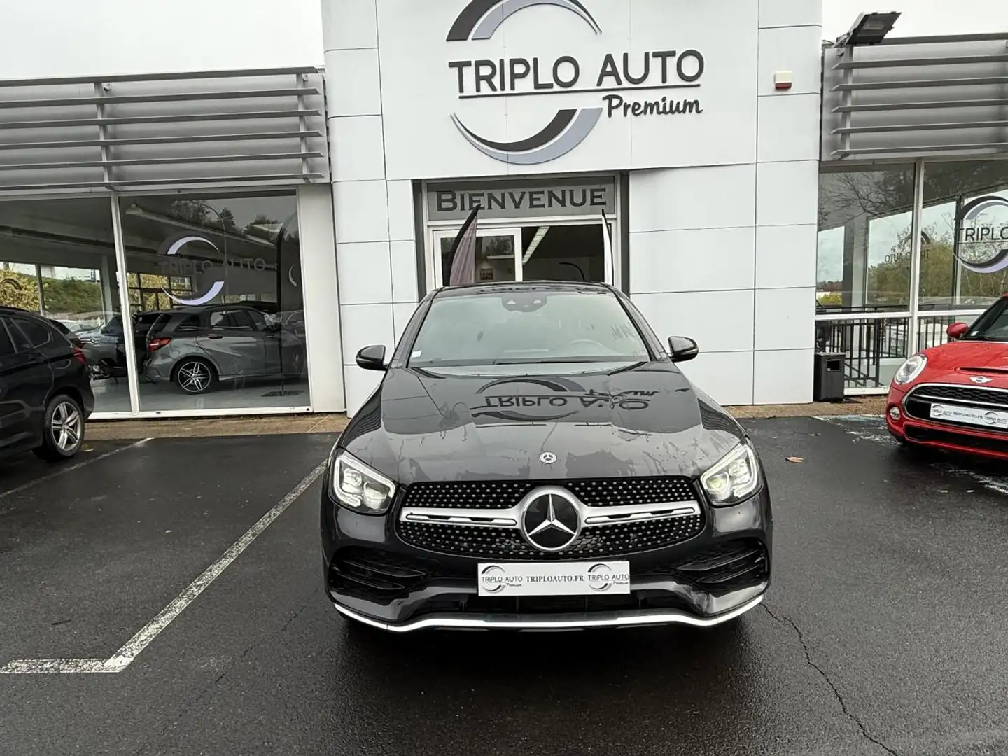 Mercedes-Benz GLC 220 Coupé GLC 220 d - BVA 9G-Tronic AMG Line 4-Matic - GPS + ATTELAGE + CAMERA AR Gris - 2