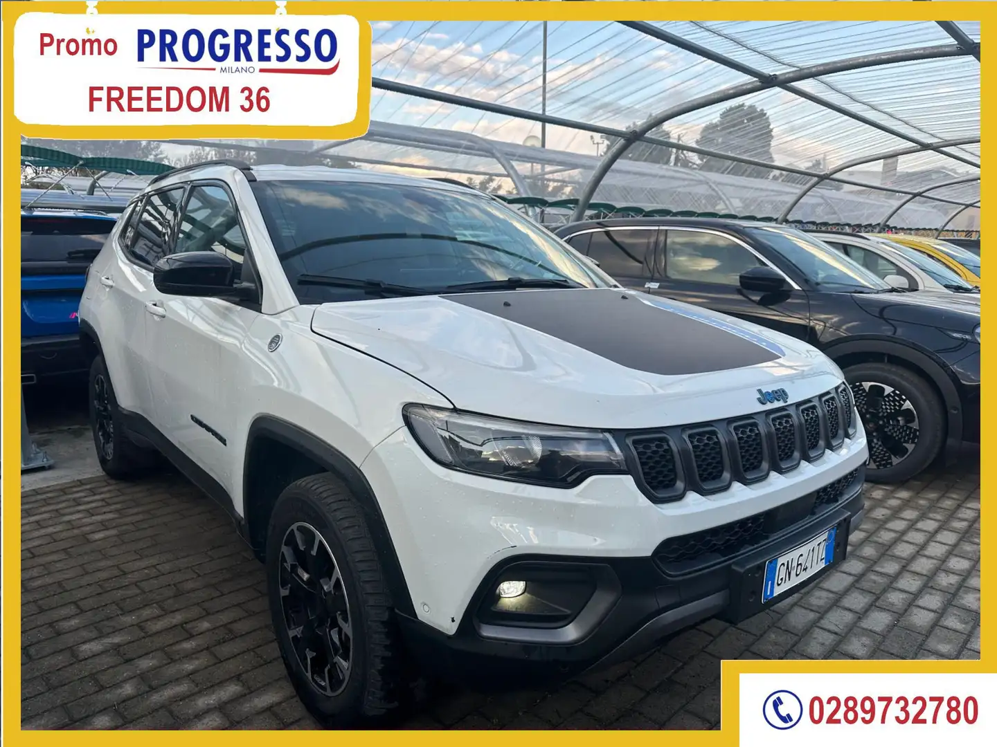 Jeep Compass Compass 1.3 Turbo T4 240 CV PHEV AT6 4xe Trailhawk Bianco - 1
