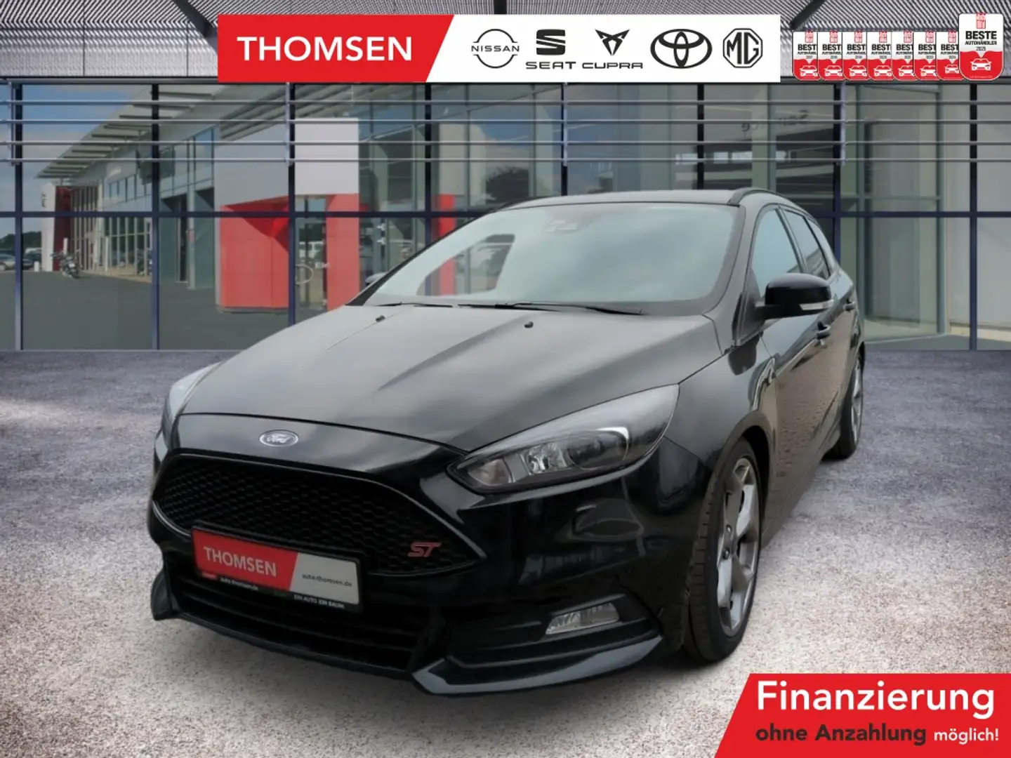 Ford Focus ST Turnier Navi KlimaA SHZ BTH CD PDC ALU Schwarz - 1