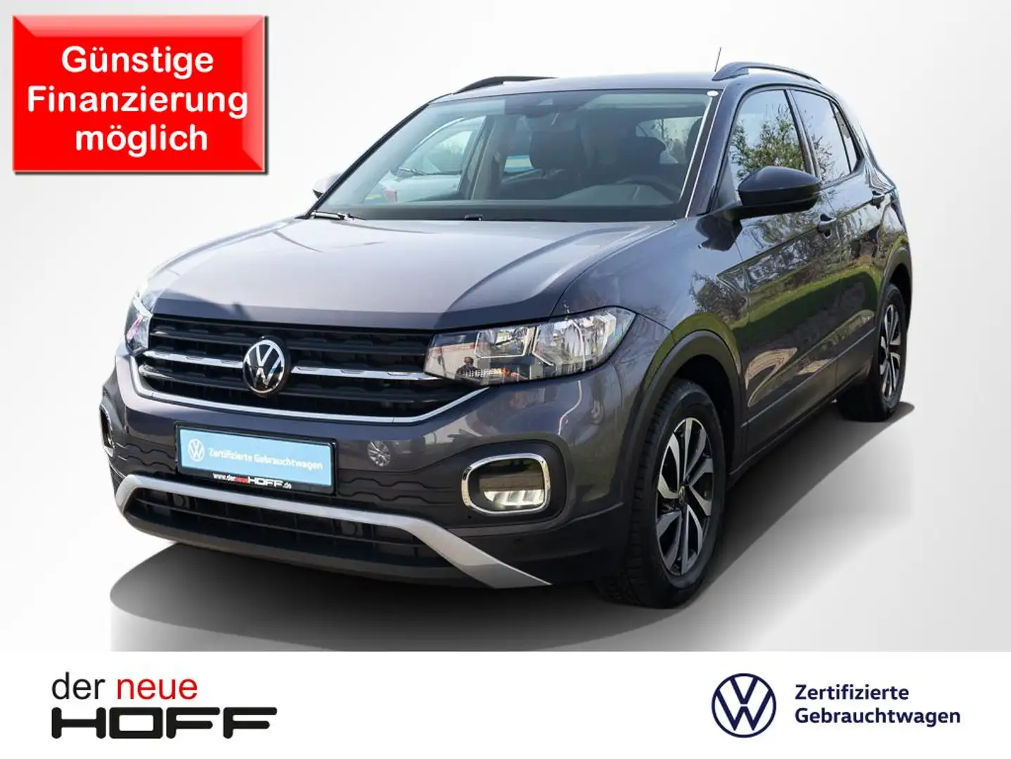 Volkswagen T-Cross 1.0 TSI DSG ACTIVE AHK Kamera Navi Gris - 1