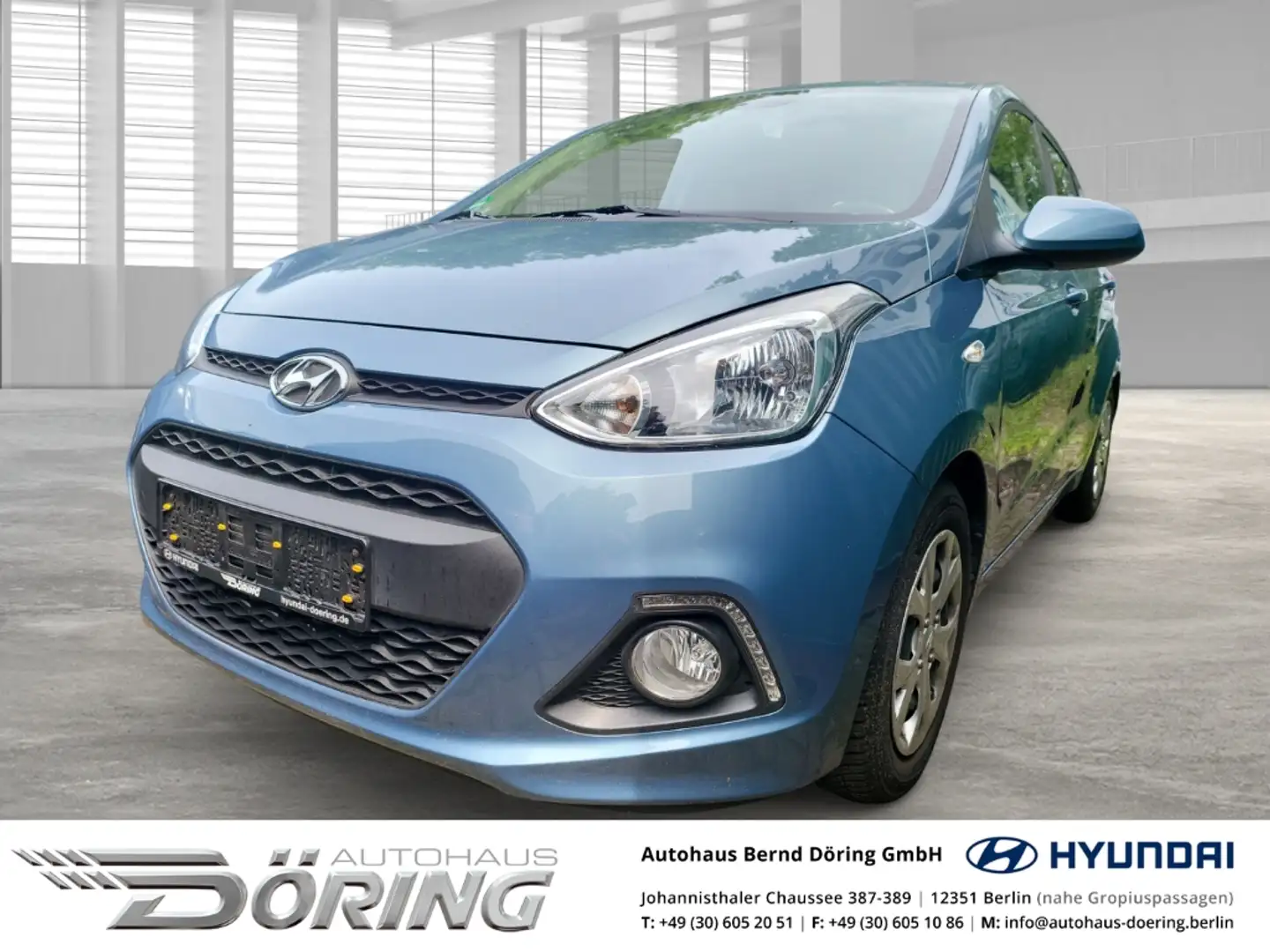 Hyundai i10 Trend 1.0 blue Plus-Paket KLIMA inkl. Winterräder Modrá - 1