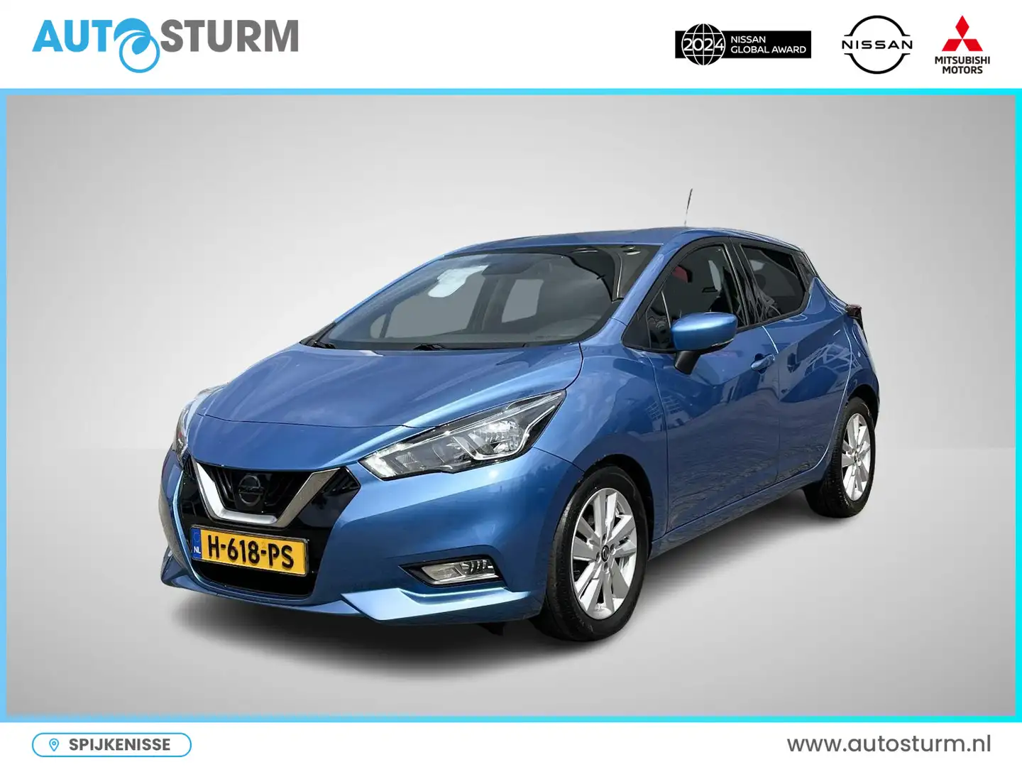 Nissan Micra 1.0 IG-T N-Connecta Blauw - 1