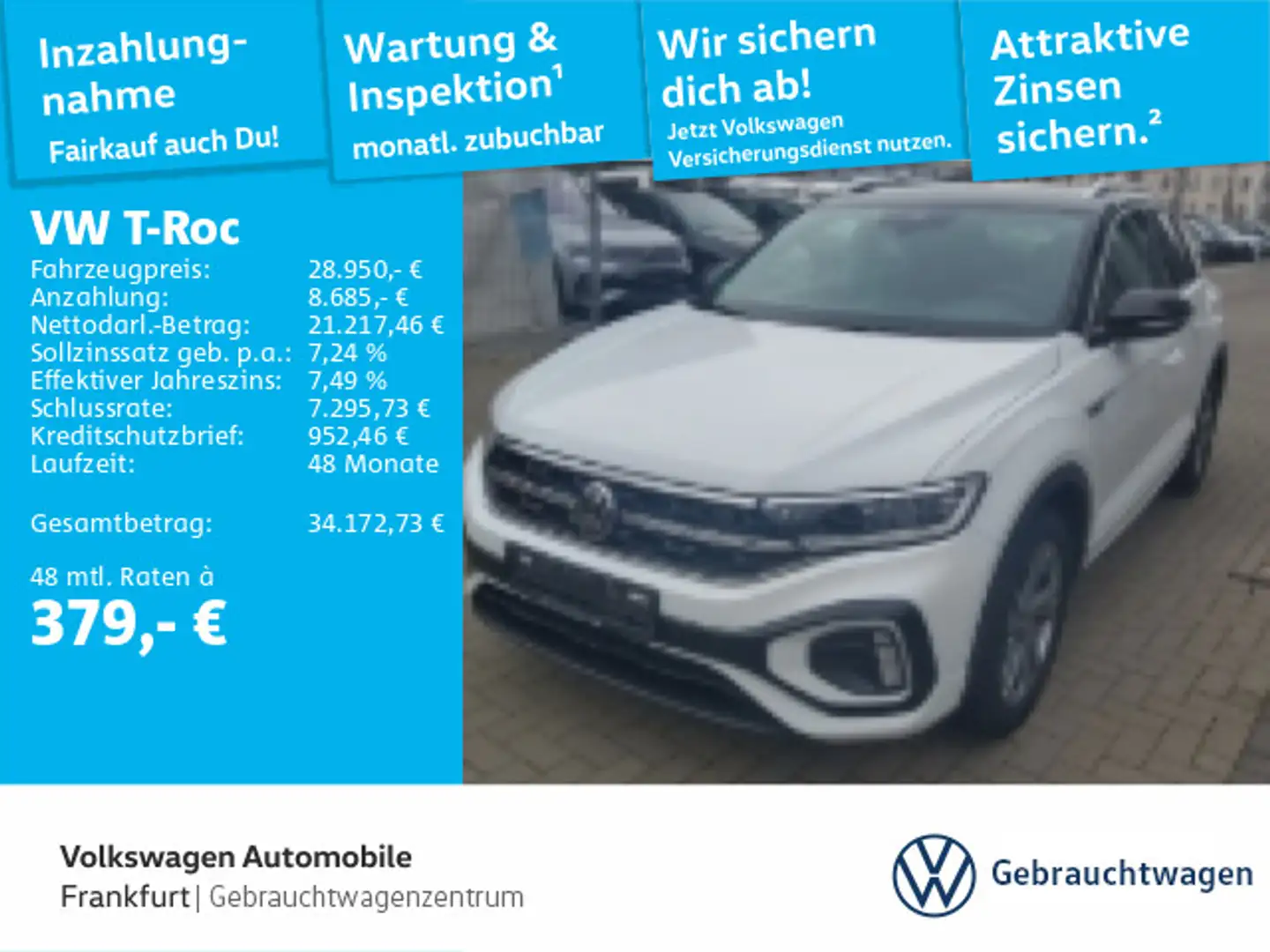 Volkswagen T-Roc 2.0 TSI DSG 4Motion R-Line Navi LEDPlus DA Weiß - 1