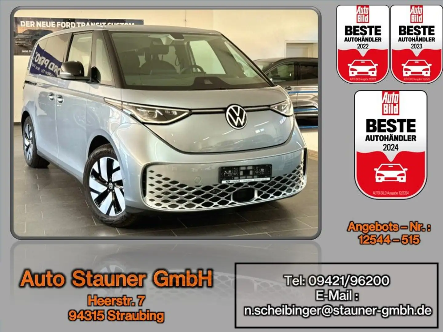 Volkswagen ID. Buzz Bus 77 kWh Pro*AHK*IQ.LIGHT*KAMERA*NAVI Zilver - 1